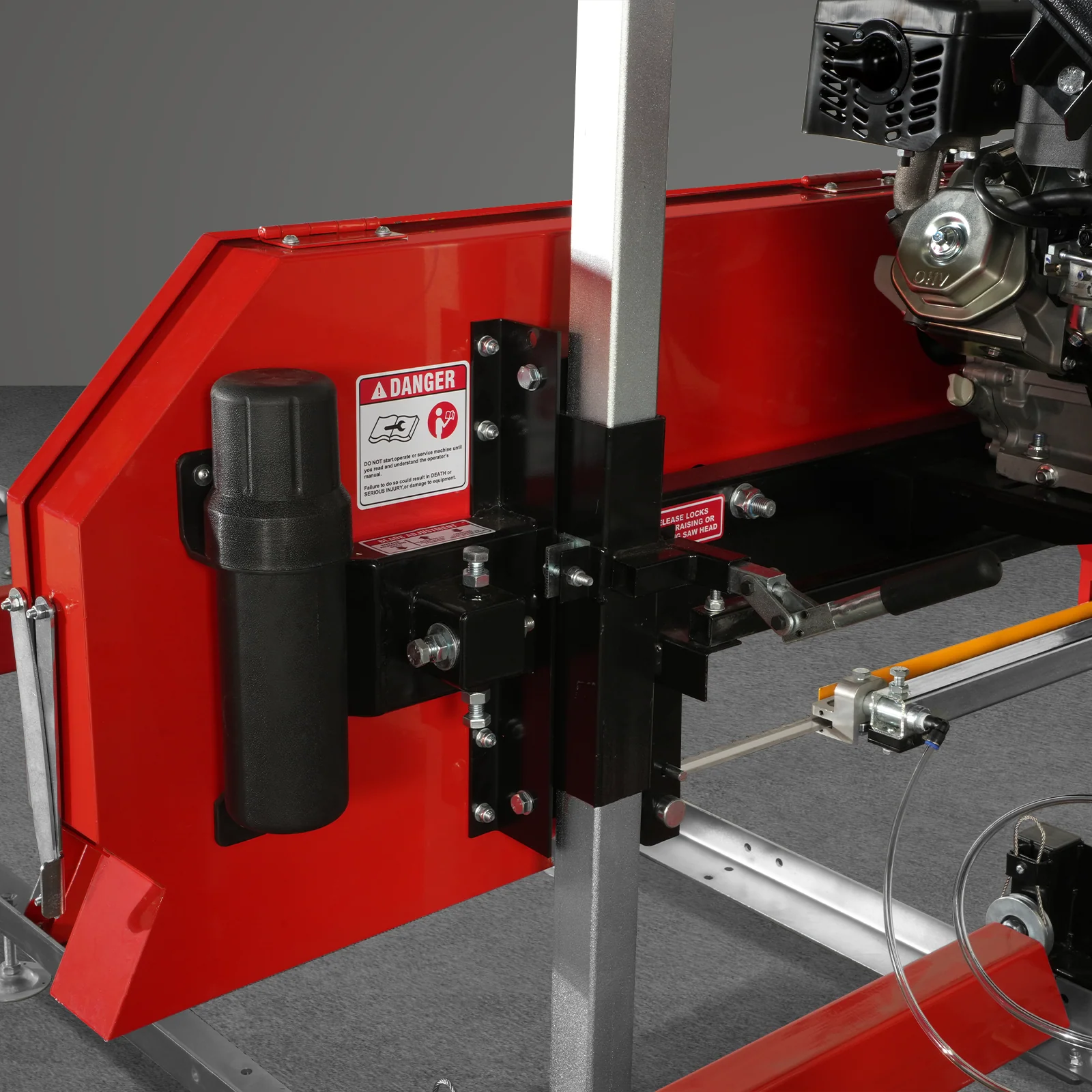 32" Portable Sawmill (5 x Blades Included),   KOHLER CH440 429cc E-Start Gasoline Engine,  26.5" Board Width,  20' Track Length (13' Track Length + 6.4' Track Extension Included) ,  SM-32 - Image 18