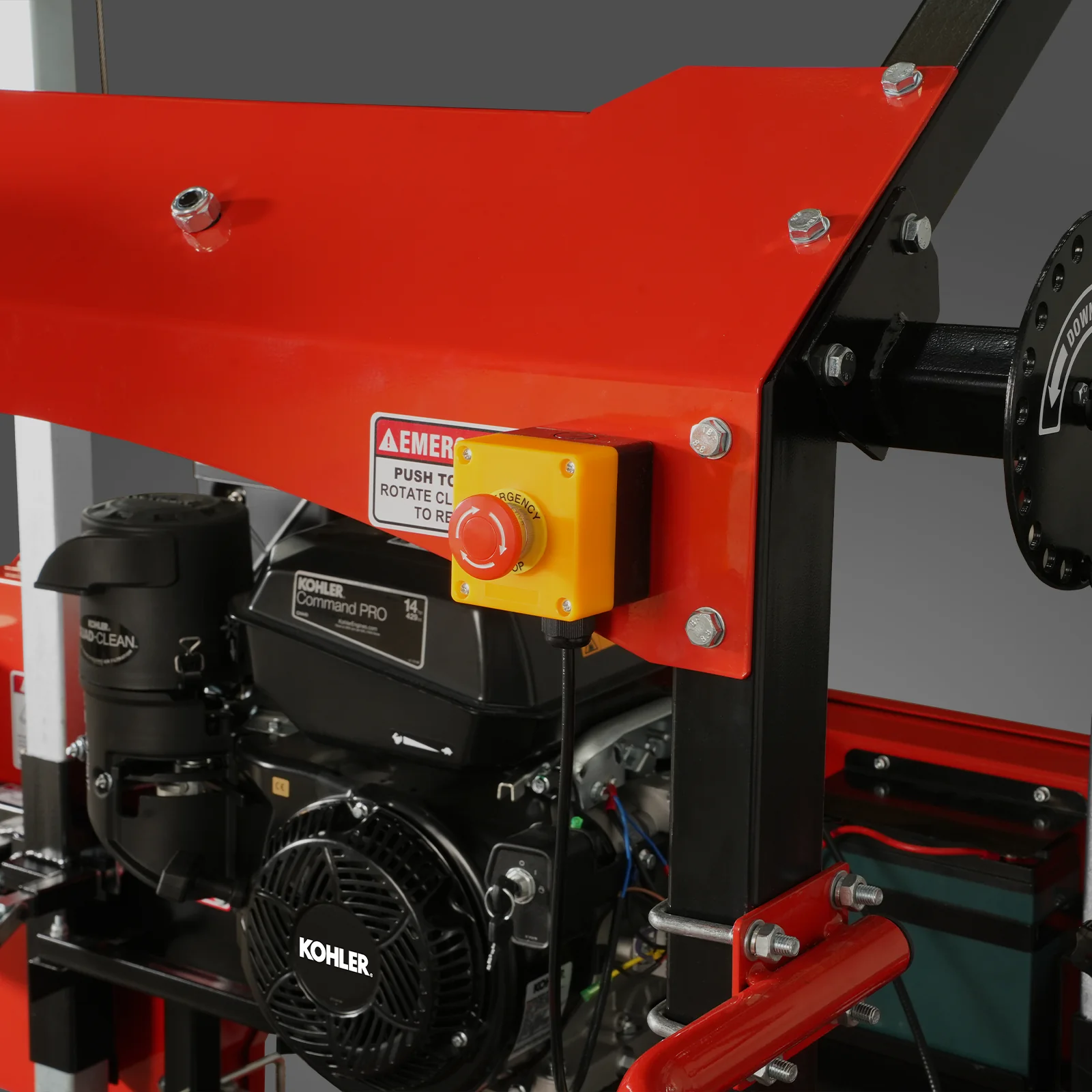 32" Portable Sawmill (5 x Blades Included),   KOHLER CH440 429cc E-Start Gasoline Engine,  26.5" Board Width,  20' Track Length (13' Track Length + 6.4' Track Extension Included) ,  SM-32 - Image 23