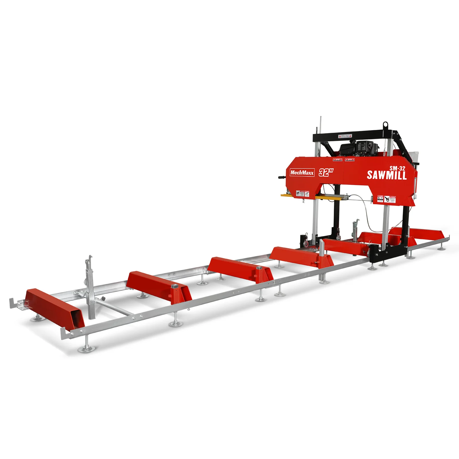 32" Portable Sawmill (5 x Blades Included),   KOHLER CH440 429cc E-Start Gasoline Engine,  26.5" Board Width,  20' Track Length (13' Track Length + 6.4' Track Extension Included) ,  SM-32 - Image 25