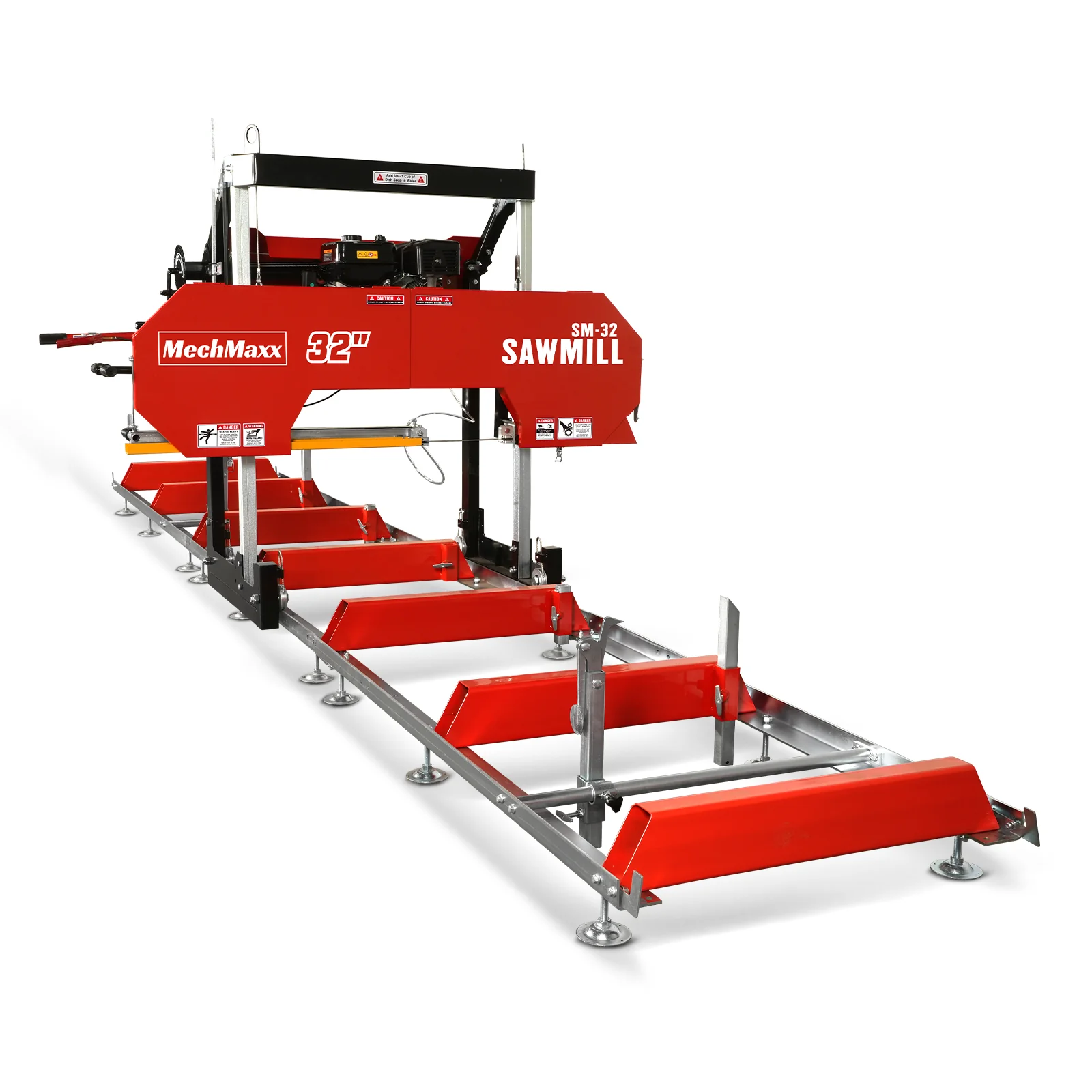 32" Portable Sawmill (5 x Blades Included),   KOHLER CH440 429cc E-Start Gasoline Engine,  26.5" Board Width,  20' Track Length (13' Track Length + 6.4' Track Extension Included) ,  SM-32 - Image 28