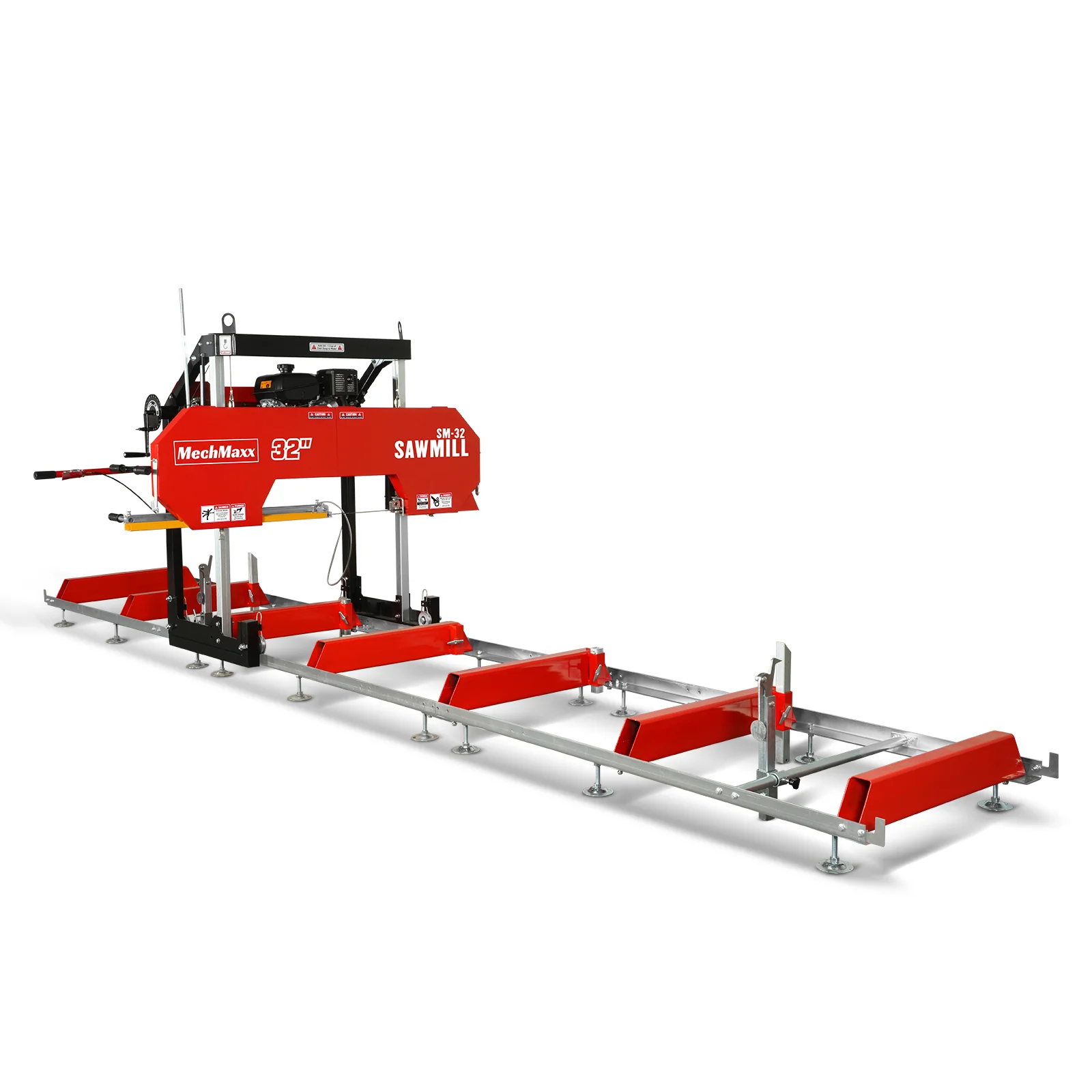 32" Portable Sawmill (5 x Blades Included),   KOHLER CH440 429cc E-Start Gasoline Engine,  26.5" Board Width,  20' Track Length (13' Track Length + 6.4' Track Extension Included) ,  SM-32 - Image 30