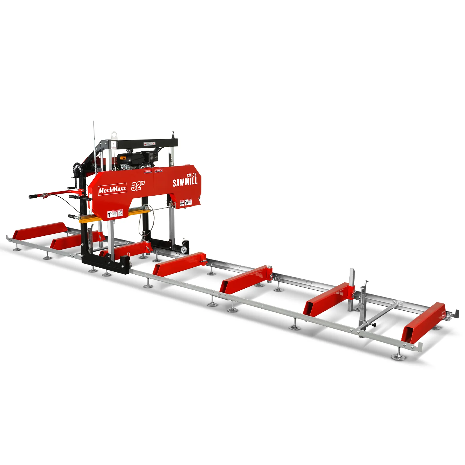 32" Portable Sawmill (5 x Blades Included),   KOHLER CH440 429cc E-Start Gasoline Engine,  26.5" Board Width,  20' Track Length (13' Track Length + 6.4' Track Extension Included) ,  SM-32 - Image 31