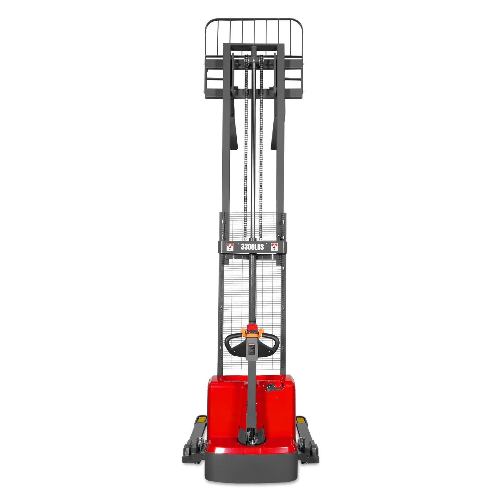 3300lbs Electric Straddle Stacker,  118" Lift,  Adjustable Legs & Forks,  F33-118SLA - Image 35