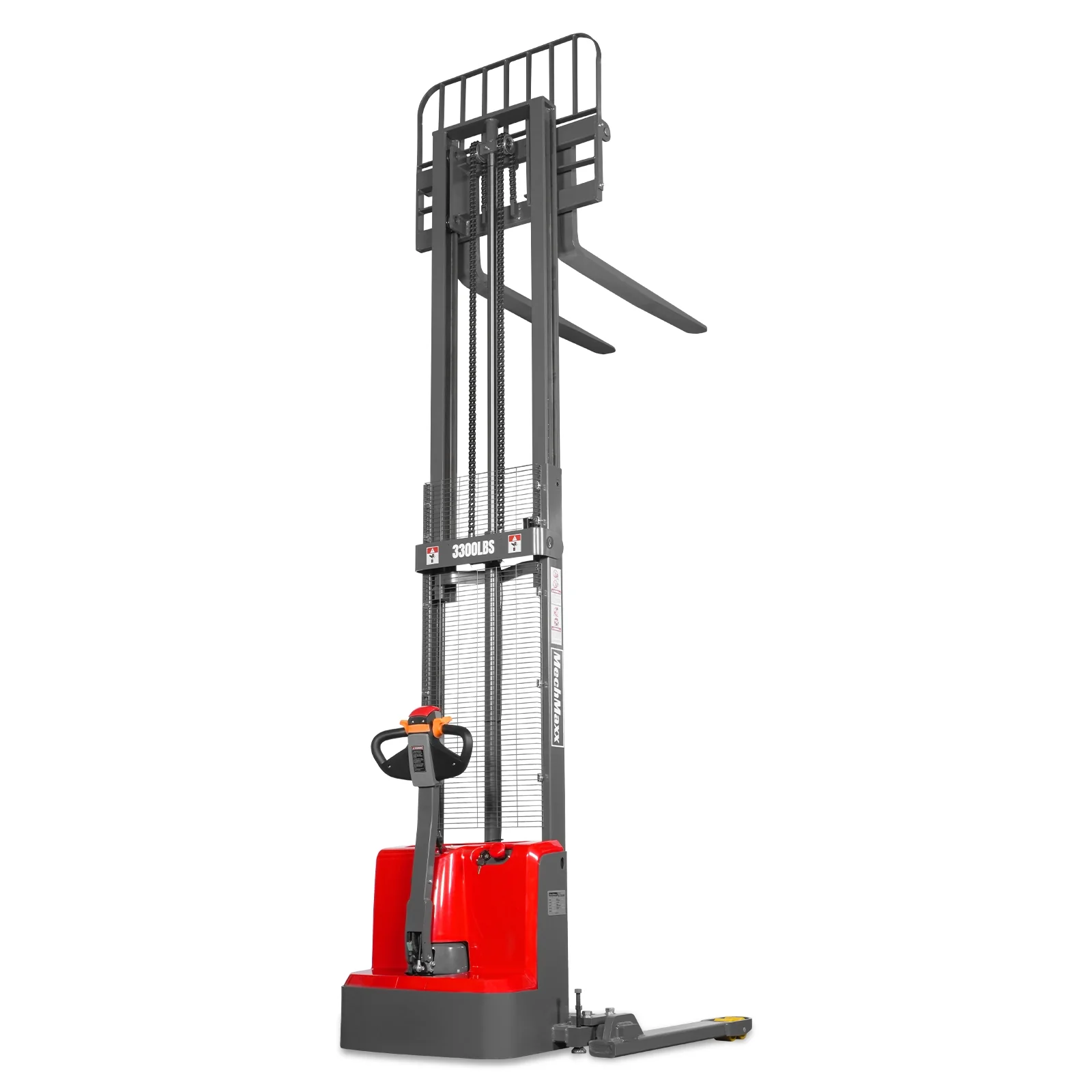 3300lbs Electric Straddle Stacker,  118" Lift,  Adjustable Legs & Forks,  F33-118SLA - Image 36