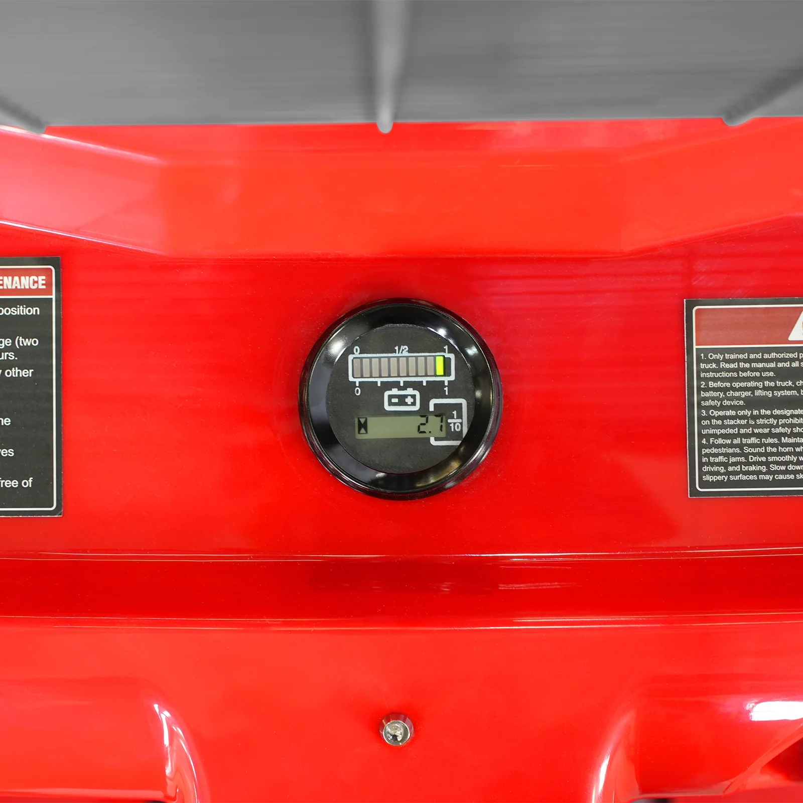 3300lbs Electric Straddle Stacker,  118" Lift,  Adjustable Legs & Forks,  F33-118SLA - Image 12