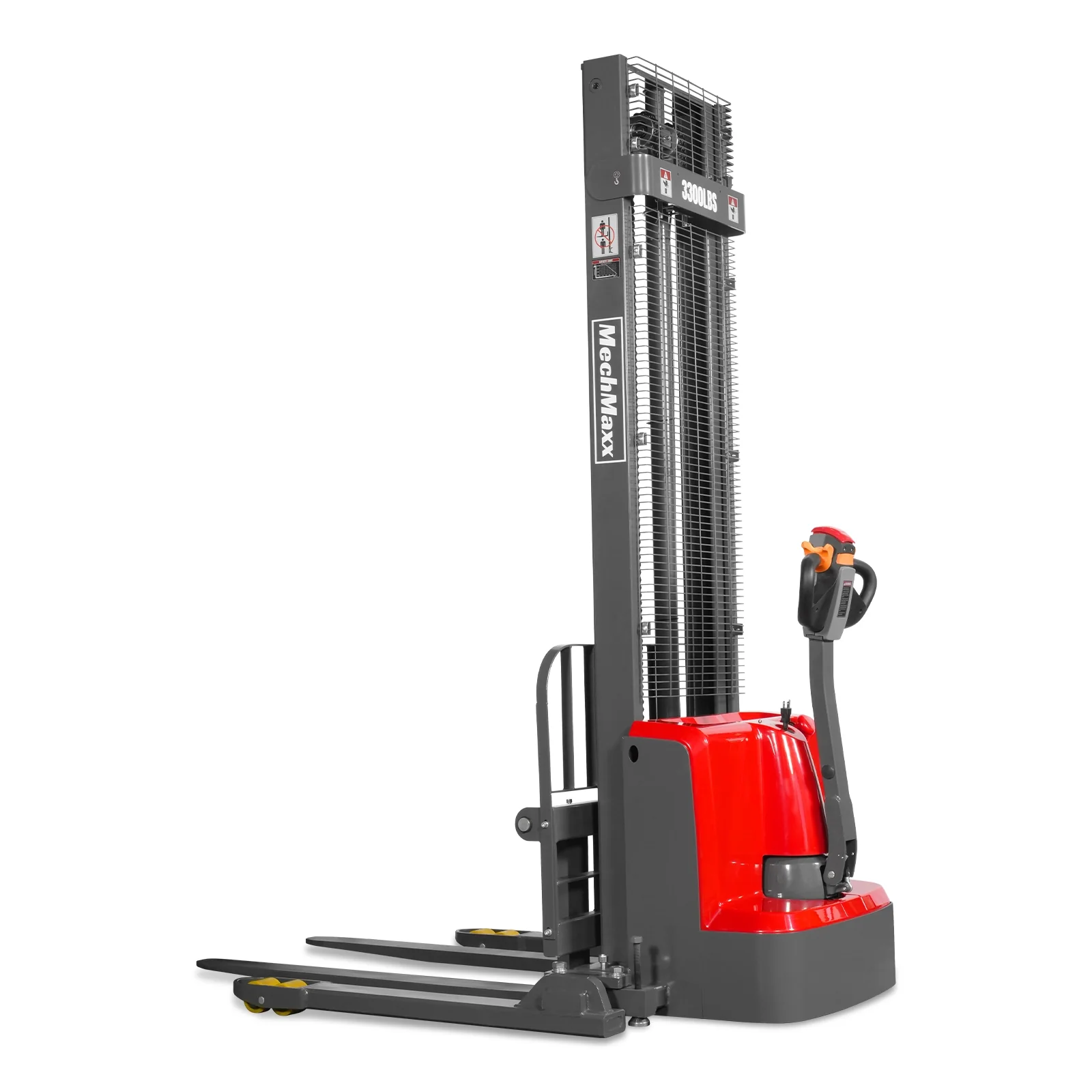 3300lbs Electric Straddle Stacker,  138" Lift,  Adjustable Legs & Forks,  F33-138SLA - Image 23