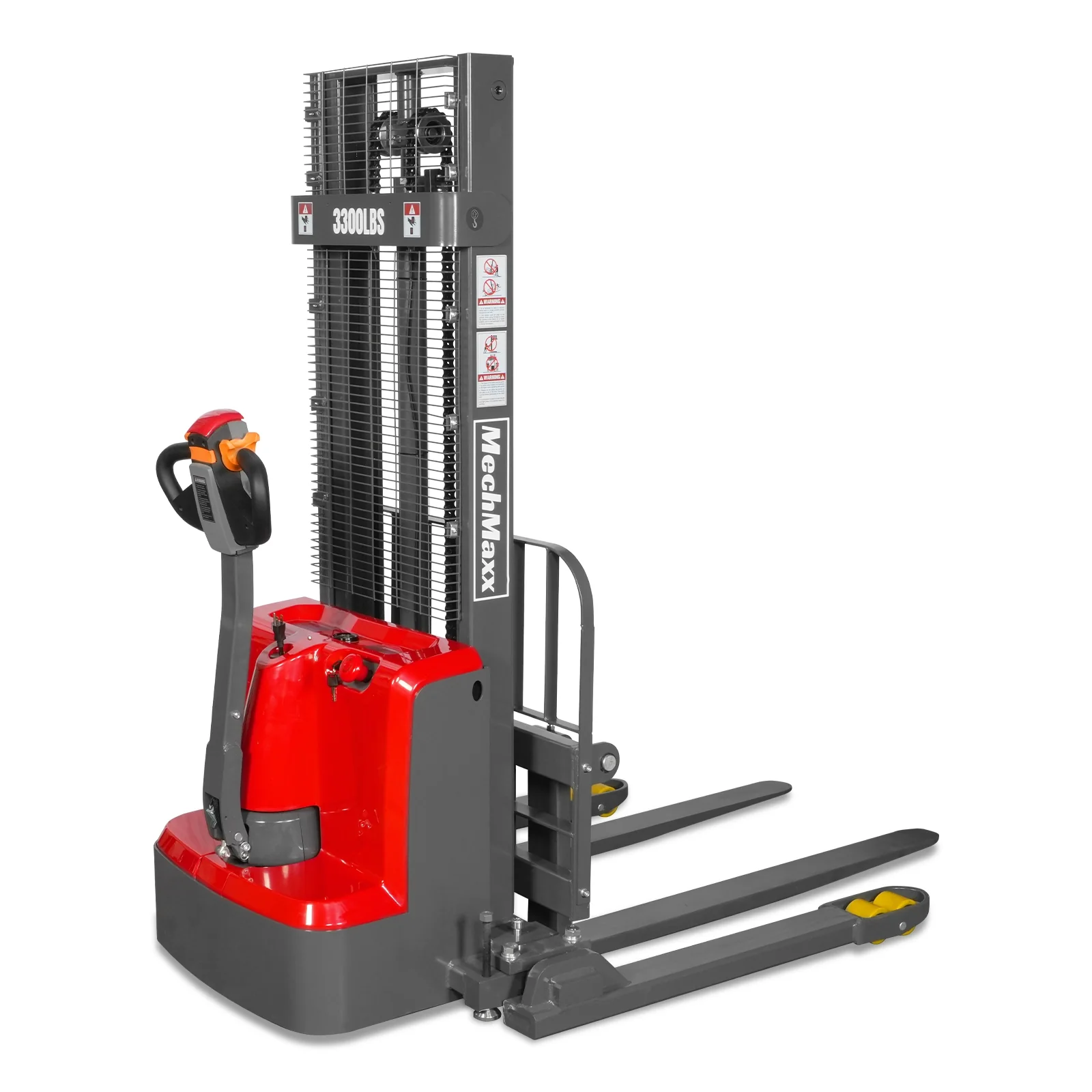 3300lbs Electric Straddle Stacker,  98" Lift,  Adjustable Legs & Forks,  F33-98SLA - Image 25