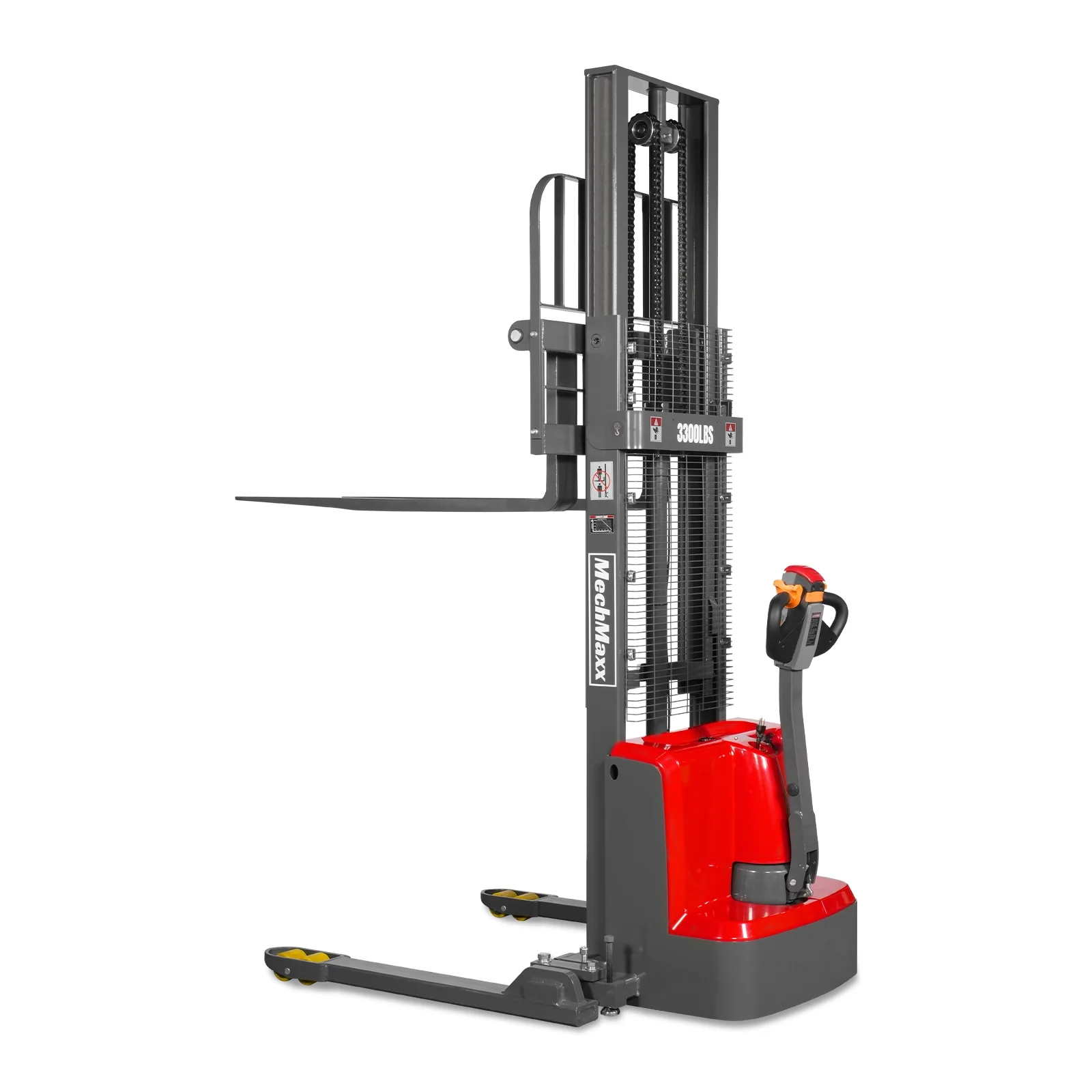 3300lbs Electric Straddle Stacker,  98" Lift,  Adjustable Legs & Forks,  F33-98SLA - Image 30