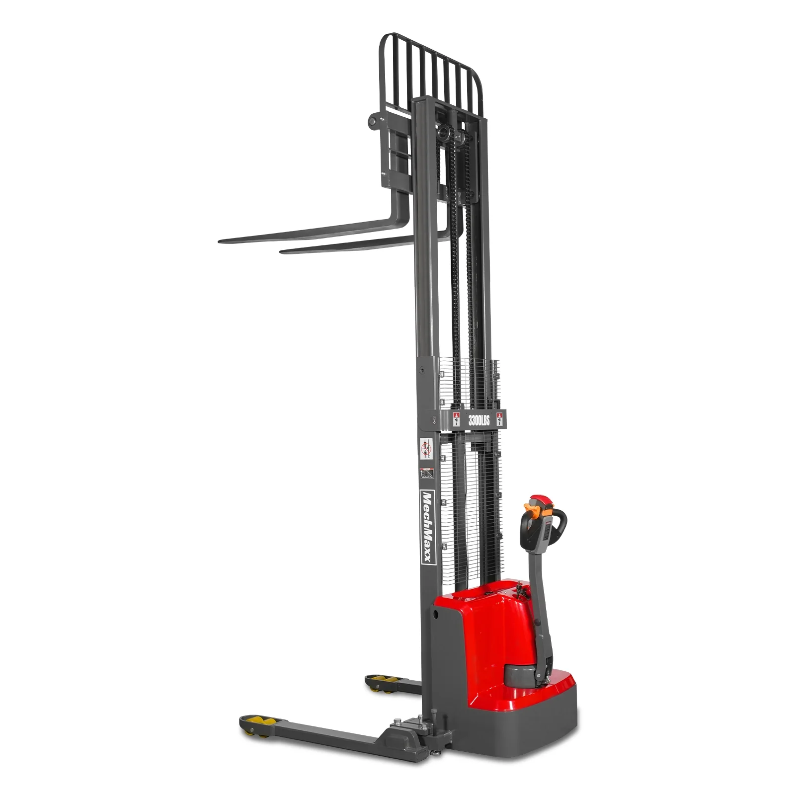 3300lbs Electric Straddle Stacker,  98" Lift,  Adjustable Legs & Forks,  F33-98SLA - Image 37