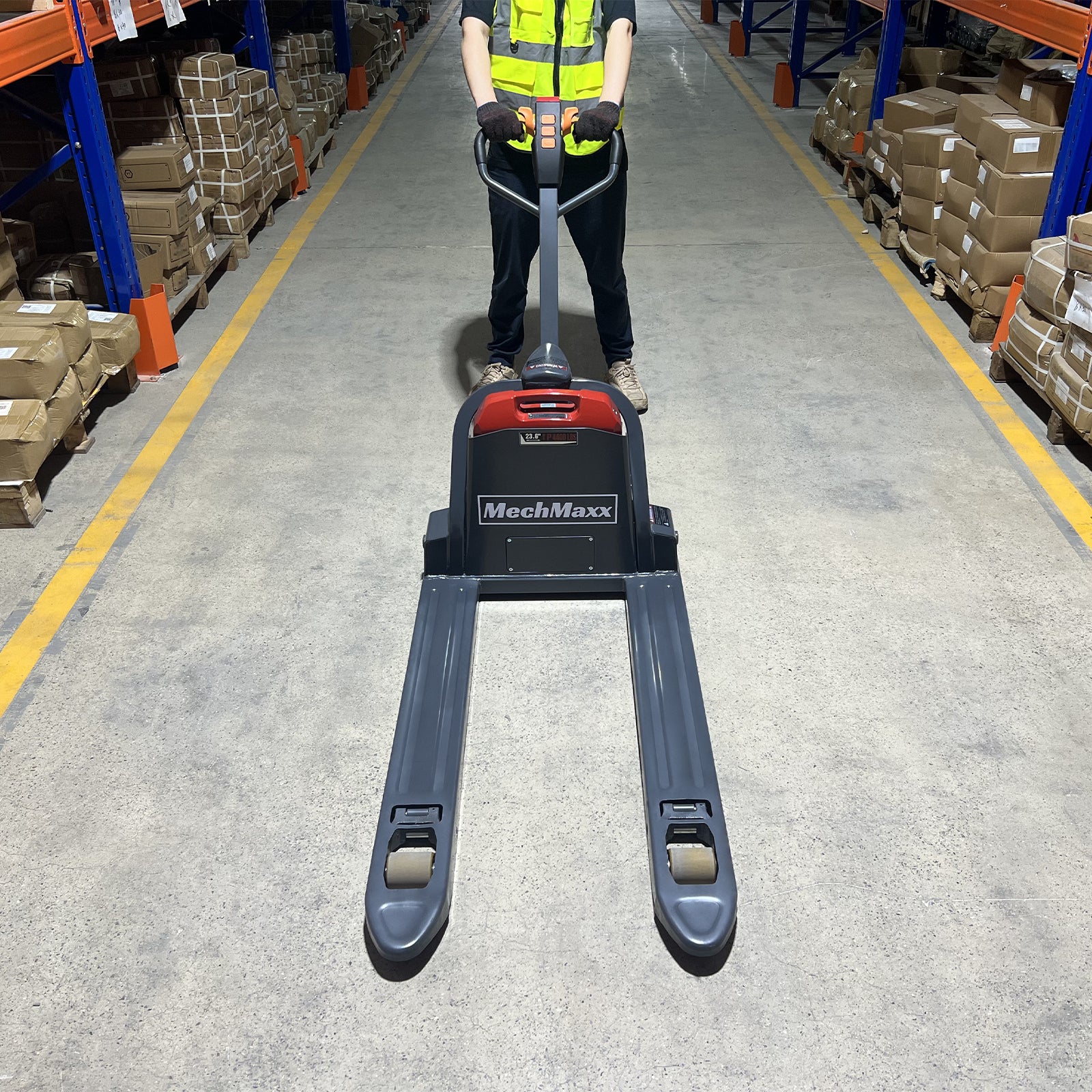 3300lbs Lithium-ion Electric Pallet Jack,  45"x27" Fork,  24V 40Ah Removable Battery,  Walkie Type Truck,  LPT33 - Image 3