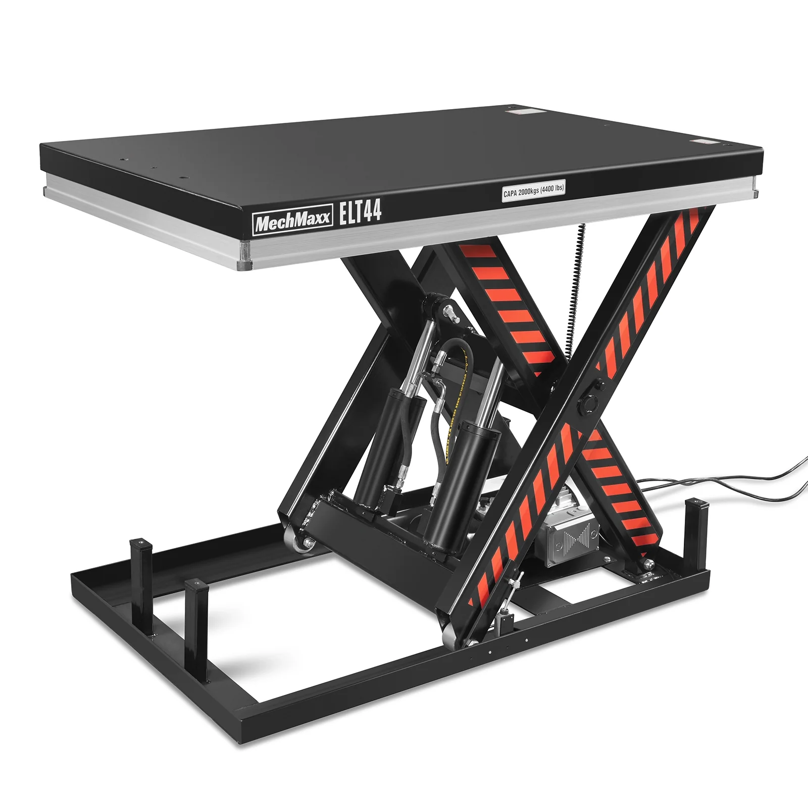 4400lbs Capacity Stationary Powered Hydraulic Lift Table,  51.2" x 33.5" Platform,  41.3" Lift Height,  UL Certified Motor,  ELT44 - Image 7