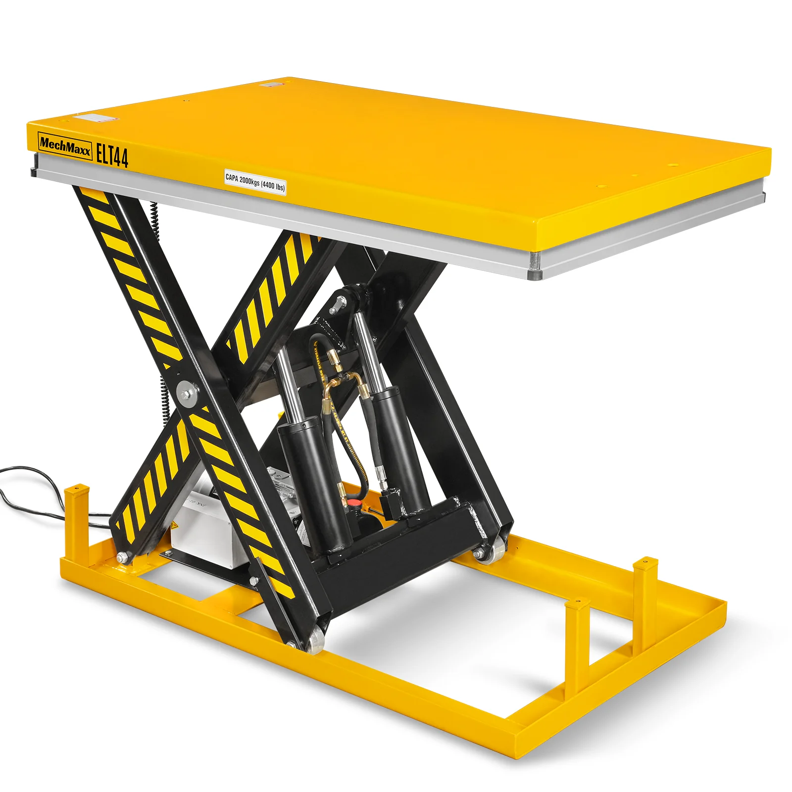 4400lbs Capacity Stationary Powered Hydraulic Lift Table,  51.2" x 33.5" Platform,  41.3" Lift Height,  UL Certified Motor,  ELT44 - Image 16