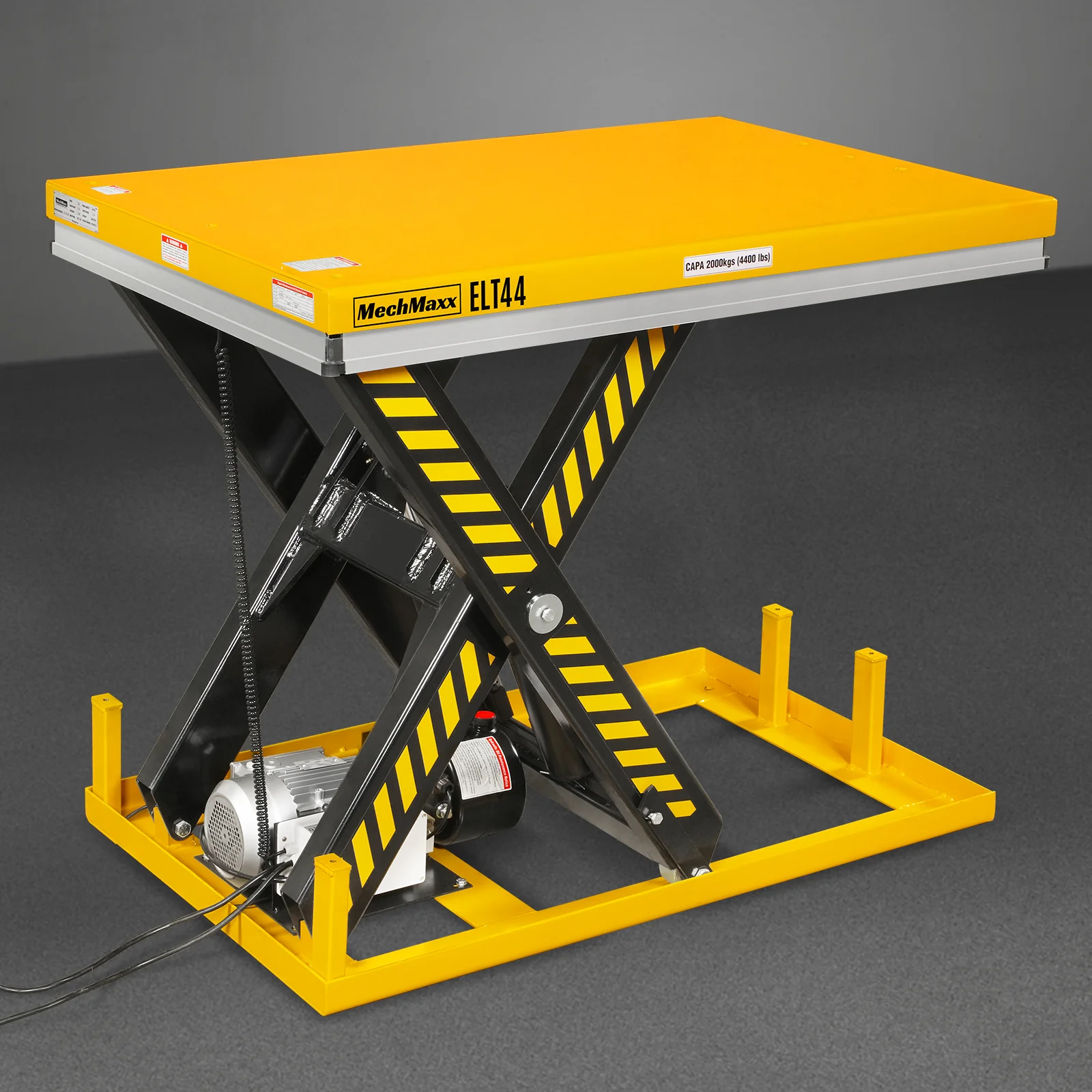 4400lbs Capacity Stationary Powered Hydraulic Lift Table,  51.2" x 33.5" Platform,  41.3" Lift Height,  UL Certified Motor,  ELT44 - Image 6