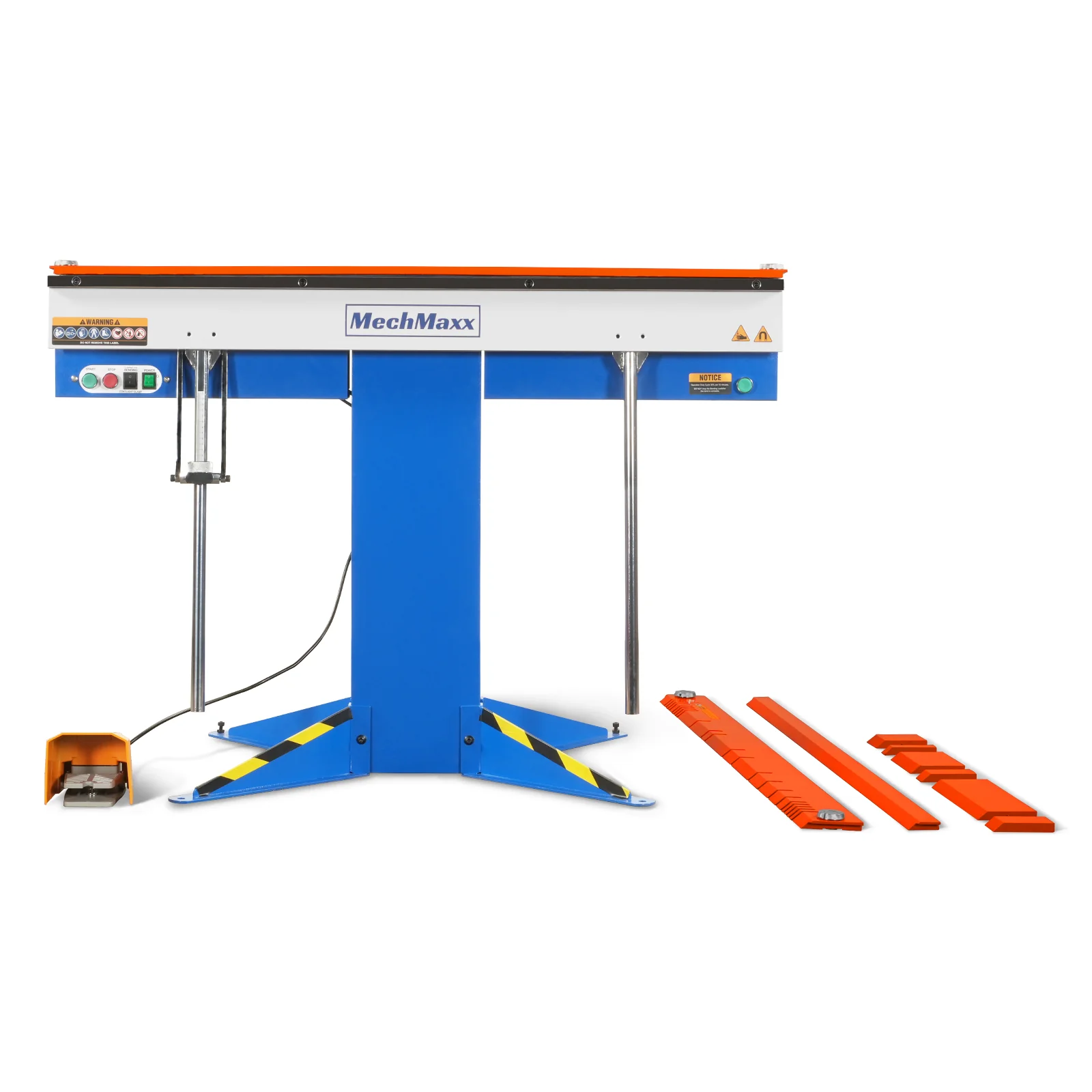 48'' Industrial Magnetic Pan and BOX Heavy Duty Sheet Metal Brake 20 Gauge Capacity Shear Press Brake,  MSMB1250E - Image 11