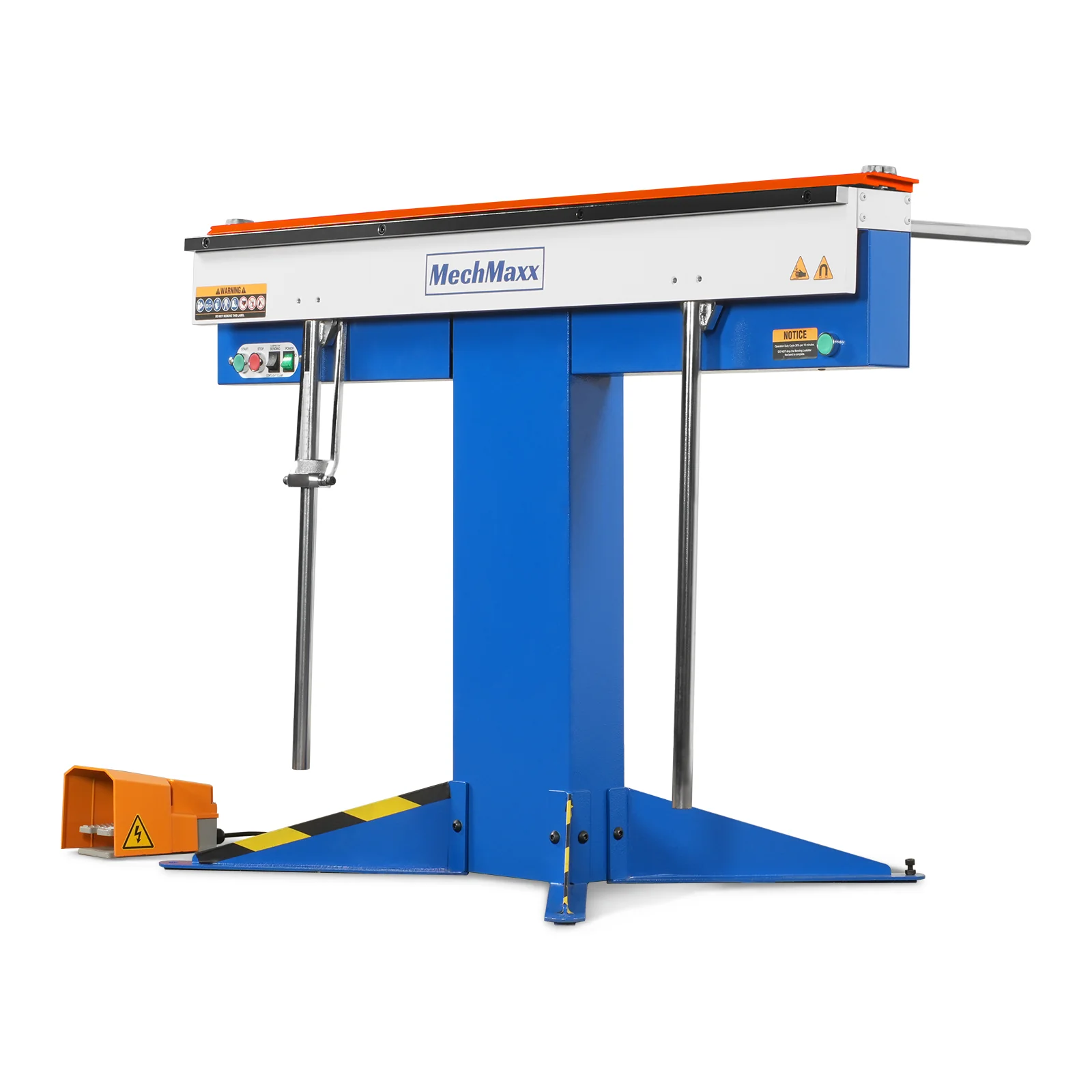 48'' Industrial Magnetic Pan and BOX Heavy Duty Sheet Metal Brake 20 Gauge Capacity Shear Press Brake,  MSMB1250E - Image 13
