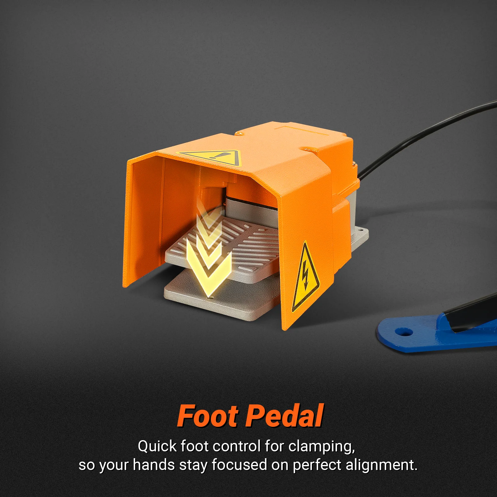 48'' Industrial Magnetic Pan and BOX Heavy Duty Sheet Metal Brake 20 Gauge Capacity Shear Press Brake,  MSMB1250E - Image 6