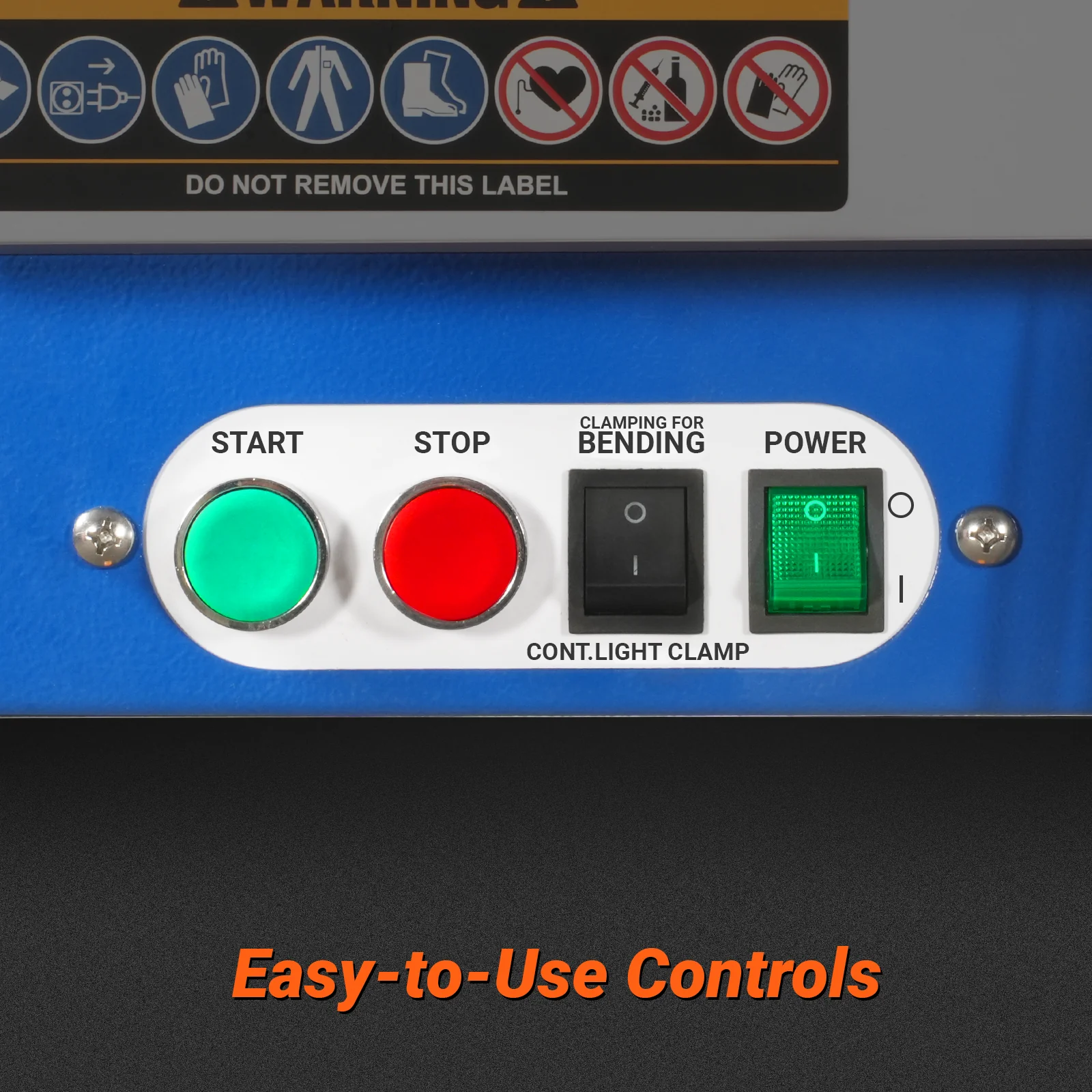 48'' Industrial Magnetic Pan and BOX Heavy Duty Sheet Metal Brake 20 Gauge Capacity Shear Press Brake,  MSMB1250E - Image 8