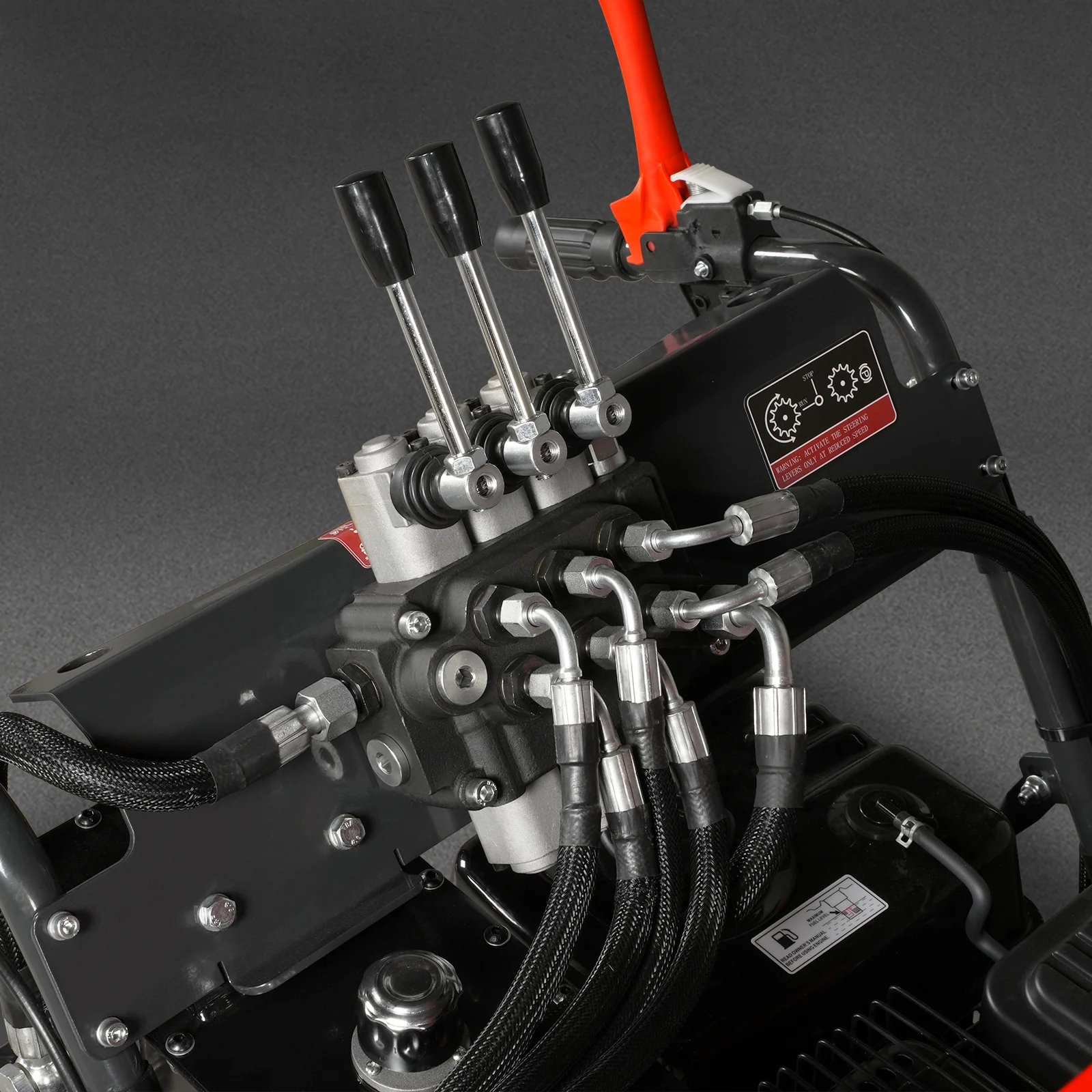 1100lbs Capacity E-Start 10HP 302cc Gas Engine Tracked Dumper Hydraulic Tipping and Lifting with Front Shovel ,  D50HTFL - Image 11