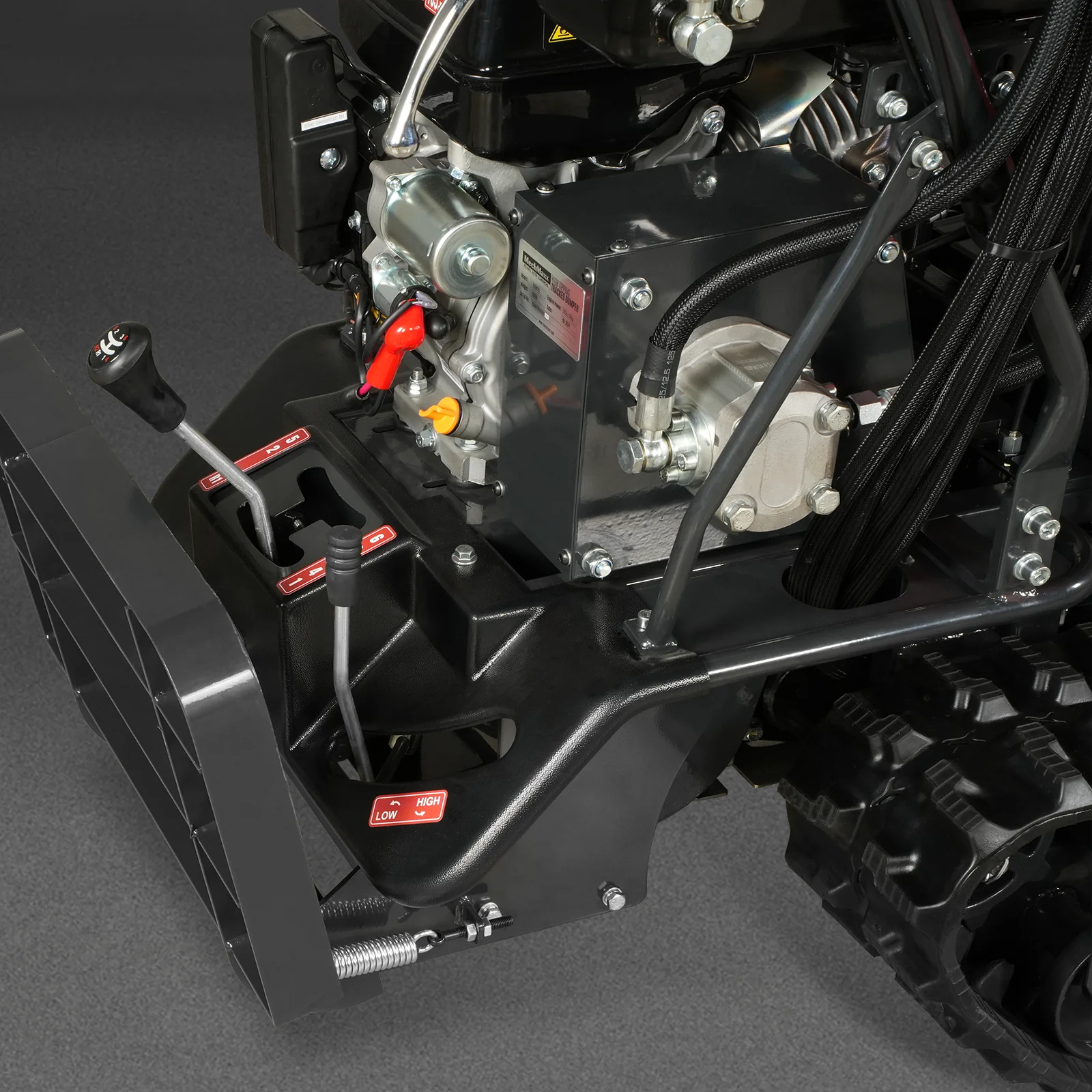 1100lbs Capacity E-Start 10HP 302cc Gas Engine Tracked Dumper Hydraulic Tipping and Lifting with Front Shovel ,  D50HTFL - Image 17