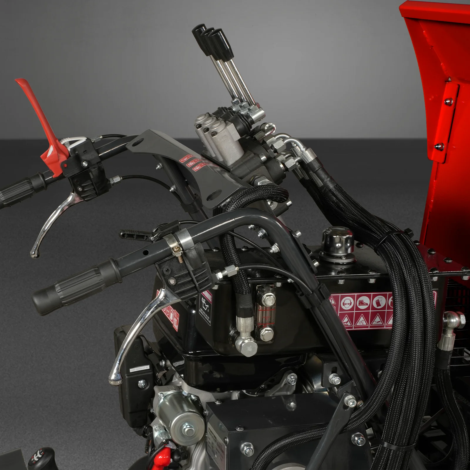 1100lbs Capacity E-Start 10HP 302cc Gas Engine Tracked Dumper Hydraulic Tipping and Lifting with Front Shovel ,  D50HTFL - Image 8