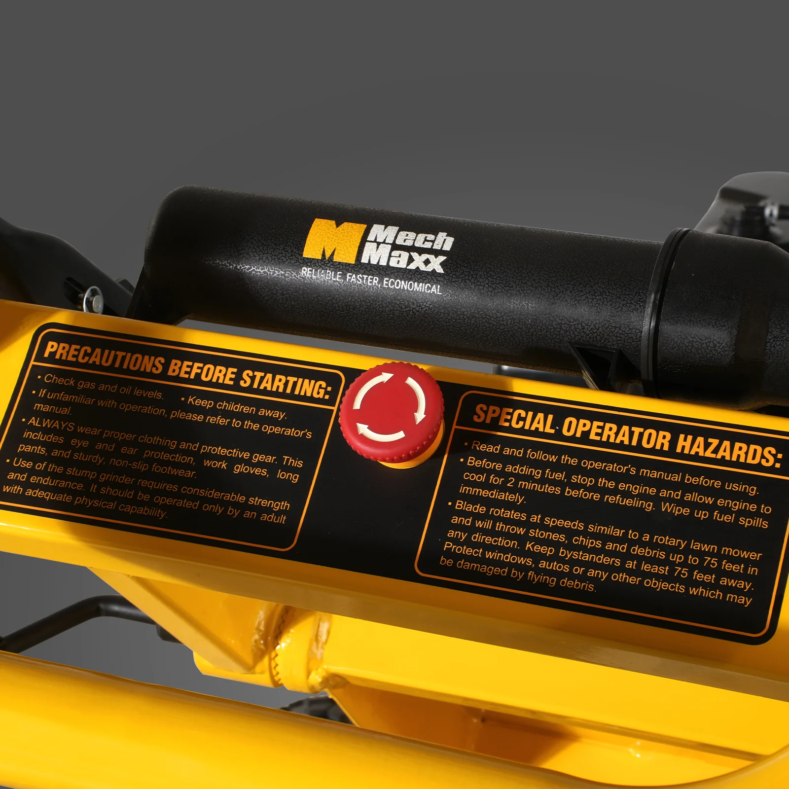 MechMaxx 15HP 420cc Gasoline Engine Tree Stump Root Grinder, SGR1500 - Image 6