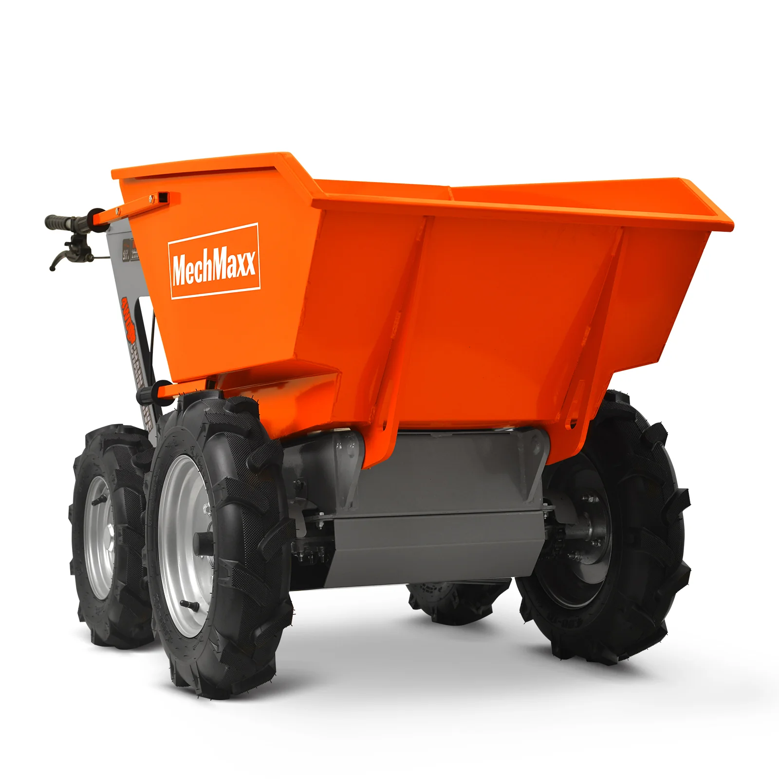 660lbs Capacity 6.5HP Gas Powered Wheelbarrow  Cart T25 4F+1R Gearbox , T25 - Image 6