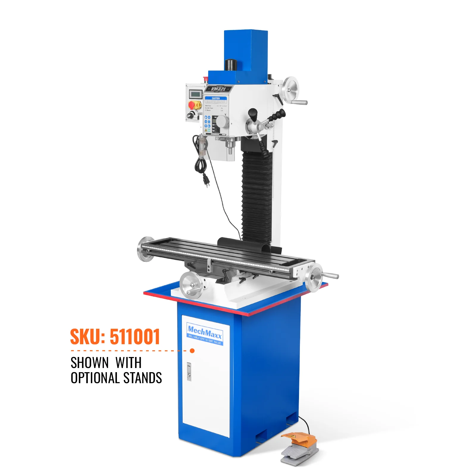 8-1/4"x33'' Industrial Benchtop Mill Drill Machine Brushless Motor, Variable Speed, R8 Spindle, 2 HP, 110V, Compact Milling Drilling Tool for Garage Shop, DIY Metalworking without Stand VM32L - Image 14