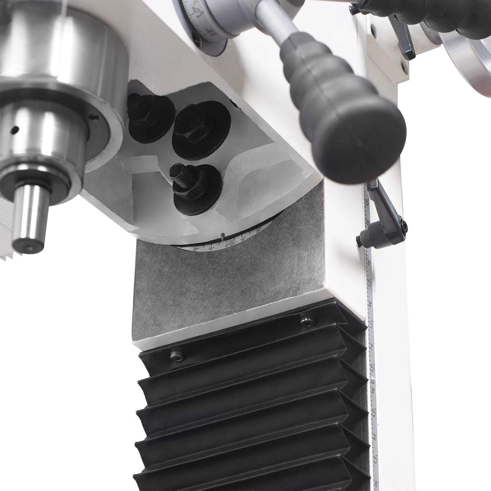 1.5HP 7‘’x 27-1/2‘’ Benchtop Mini Mill Drill Machine, Variable Speed, R8 Spindle, Brushless Motor, 110V, Compact Milling Drilling Tool for Garage Shop, DIY Metalworking without Stand VM25LD - Image 12