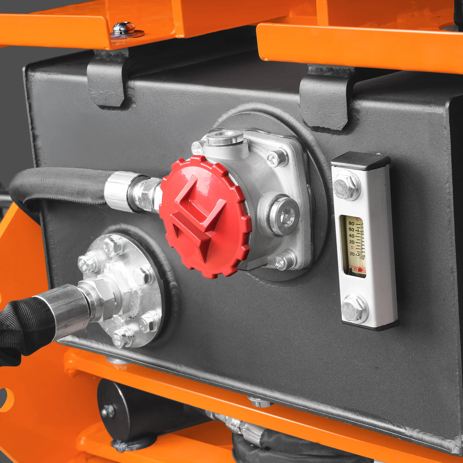 7' Tractor Backhoe Attachment with Mechanical Thumb,  12" Bucket,  ISO/SAE Switchable Controls,  Self-Contained Hydraulic System,  3 Point Hitch Cat.1,  15-50 HP,  BH660M - Image 13