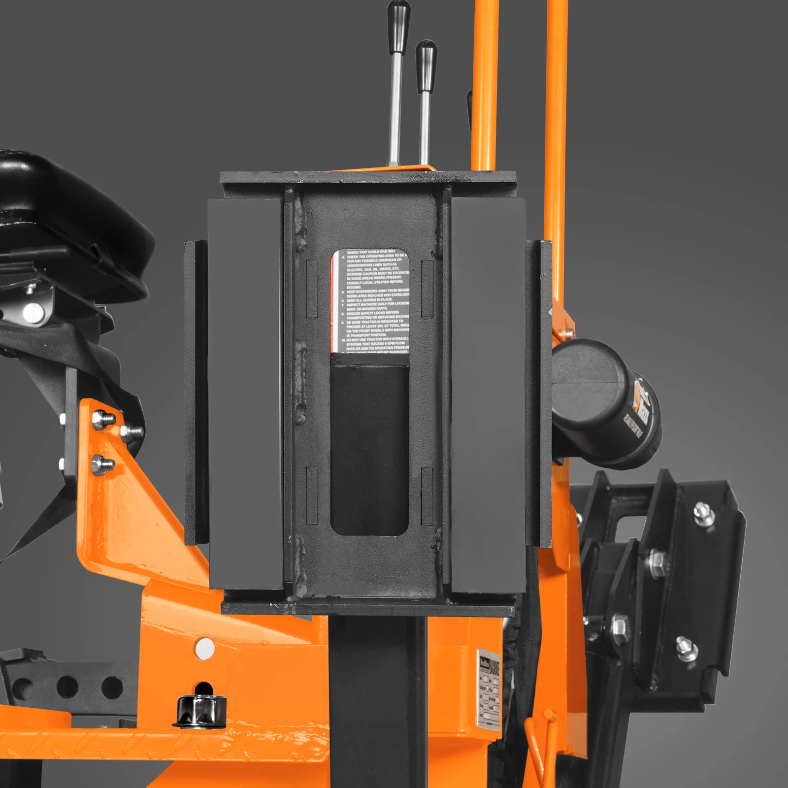 7' Tractor Backhoe Attachment with Mechanical Thumb,  12" Bucket,  ISO/SAE Switchable Controls,  Self-Contained Hydraulic System,  3 Point Hitch Cat.1,  15-50 HP,  BH660M - Image 17