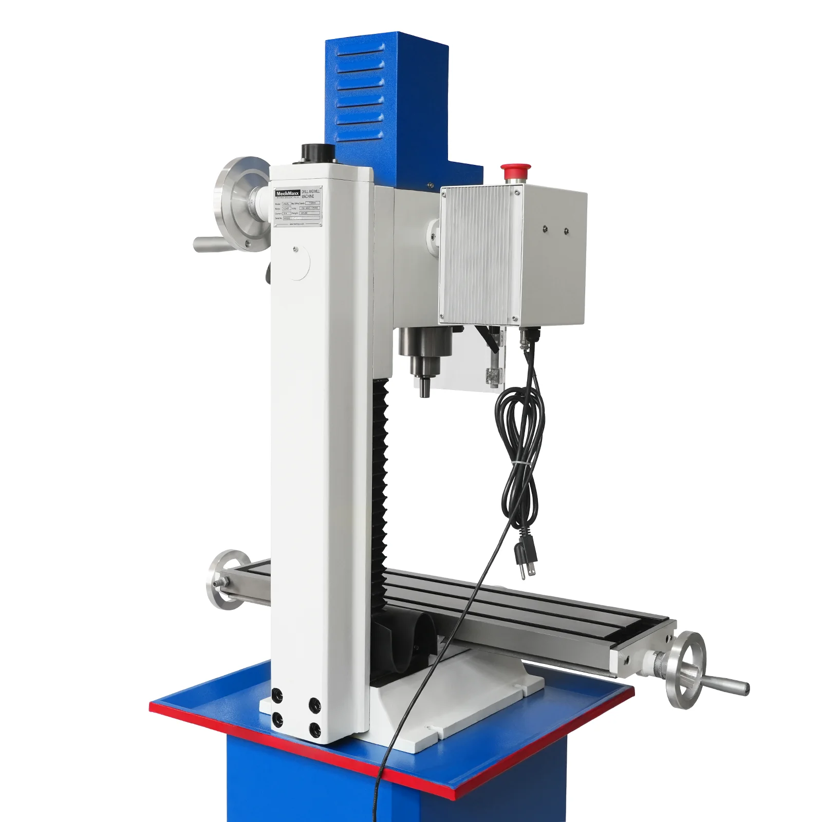 7‘’ x 27-1/2‘’ Benchtop Mini Mill Drill Machine, Variable Speed, Brshless Motor, R8 Spindle, 1.5 HP, 110V, Compact Milling Drilling Tool for Garage Shop, DIY Metalworking without Stand VM25L - Image 16