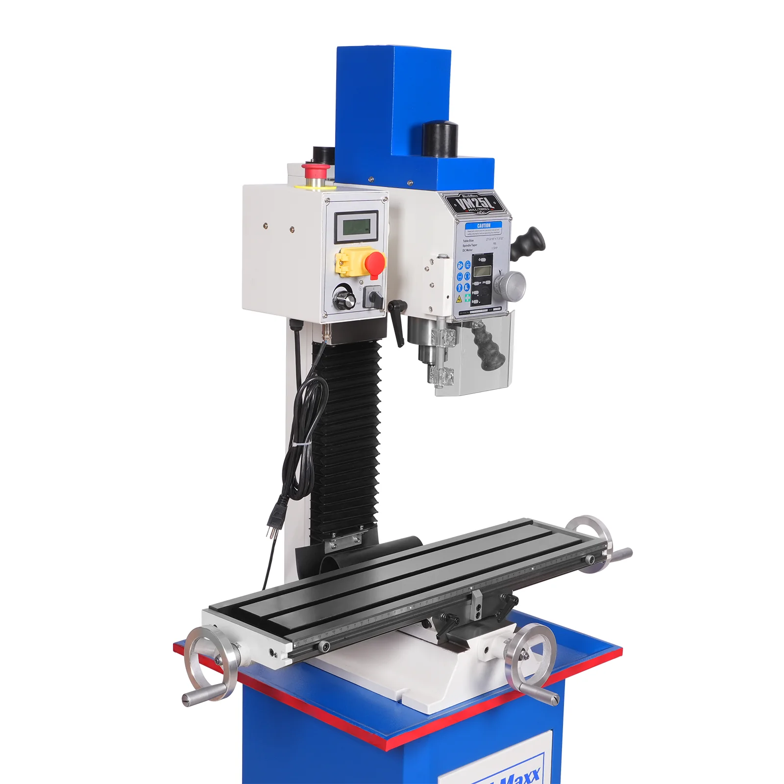 7‘’ x 27-1/2‘’ Benchtop Mini Mill Drill Machine, Variable Speed, Brshless Motor, R8 Spindle, 1.5 HP, 110V, Compact Milling Drilling Tool for Garage Shop, DIY Metalworking without Stand VM25L - Image 17