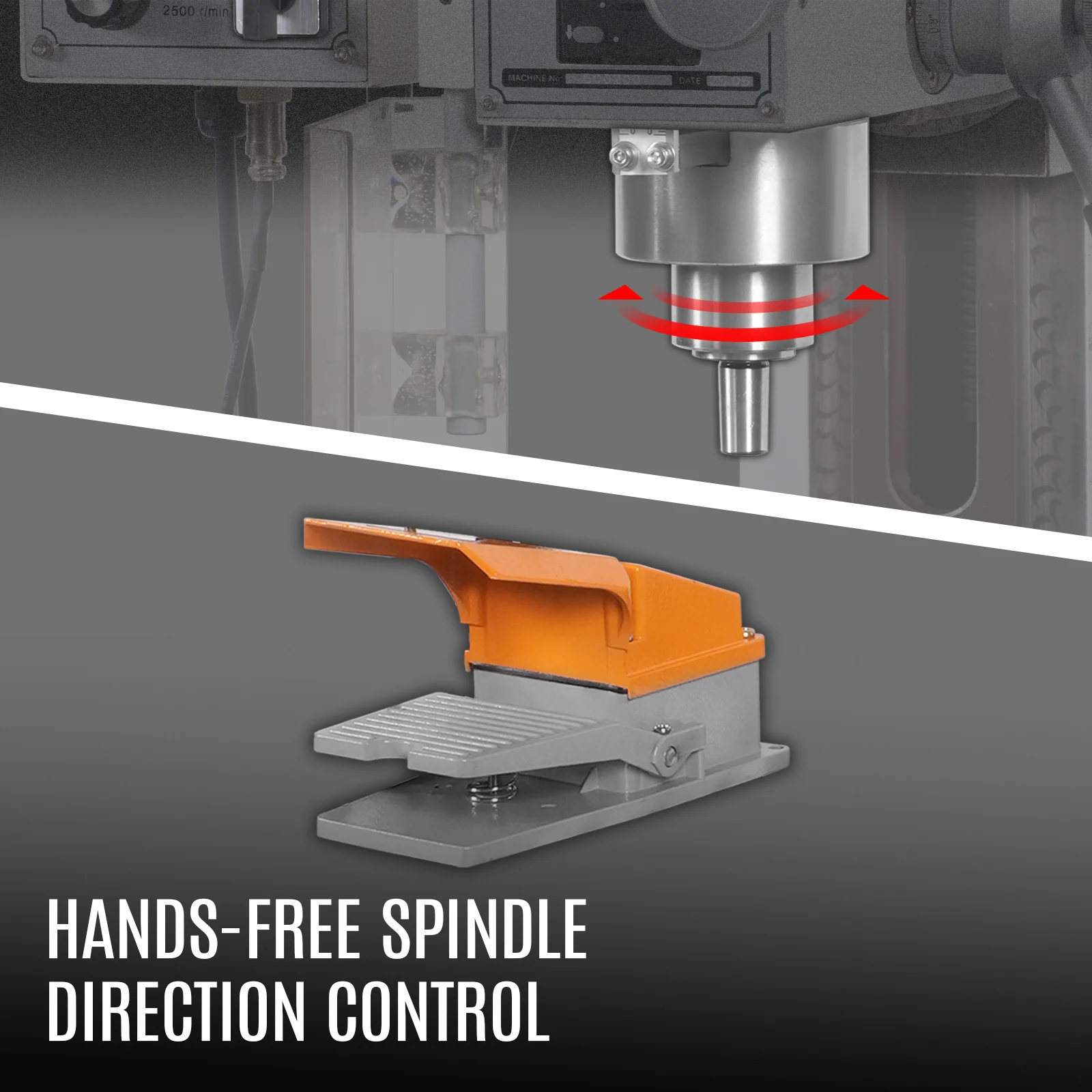 7‘’ x 27-1/2‘’ Benchtop Mini Mill Drill Machine, Variable Speed, Brshless Motor, R8 Spindle, 1.5 HP, 110V, Compact Milling Drilling Tool for Garage Shop, DIY Metalworking without Stand VM25L - Image 8