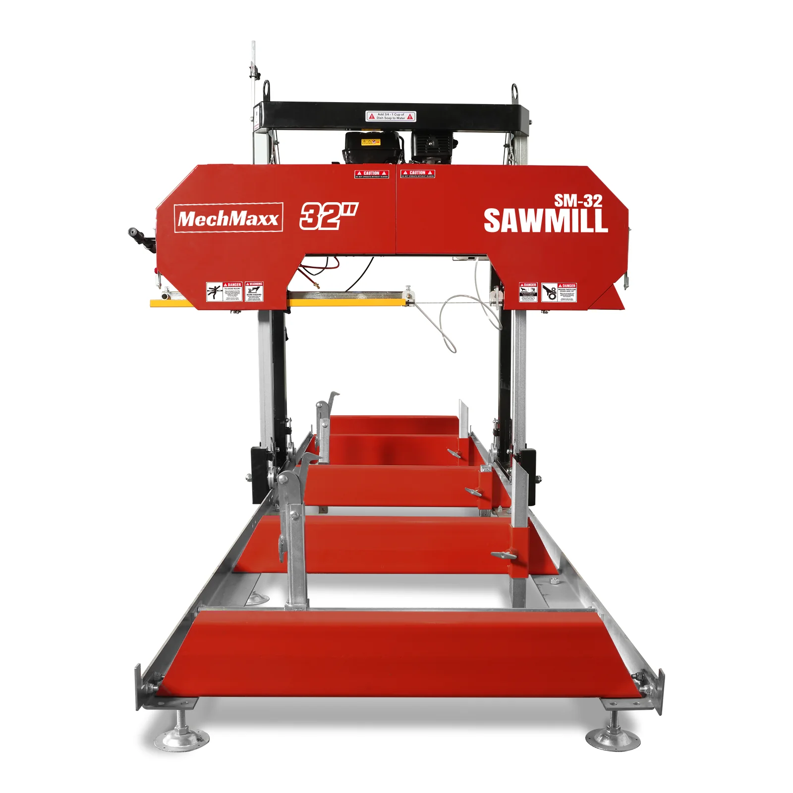 32" Portable Sawmill,  459cc 15HP E-Start Gasoline Engine,  26.5" Board Width,  13' Track Length ,  SM-32 - Image 19