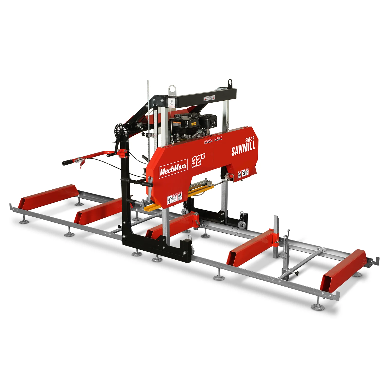 32" Portable Sawmill,  459cc 15HP E-Start Gasoline Engine,  26.5" Board Width,  13' Track Length ,  SM-32 - Image 21