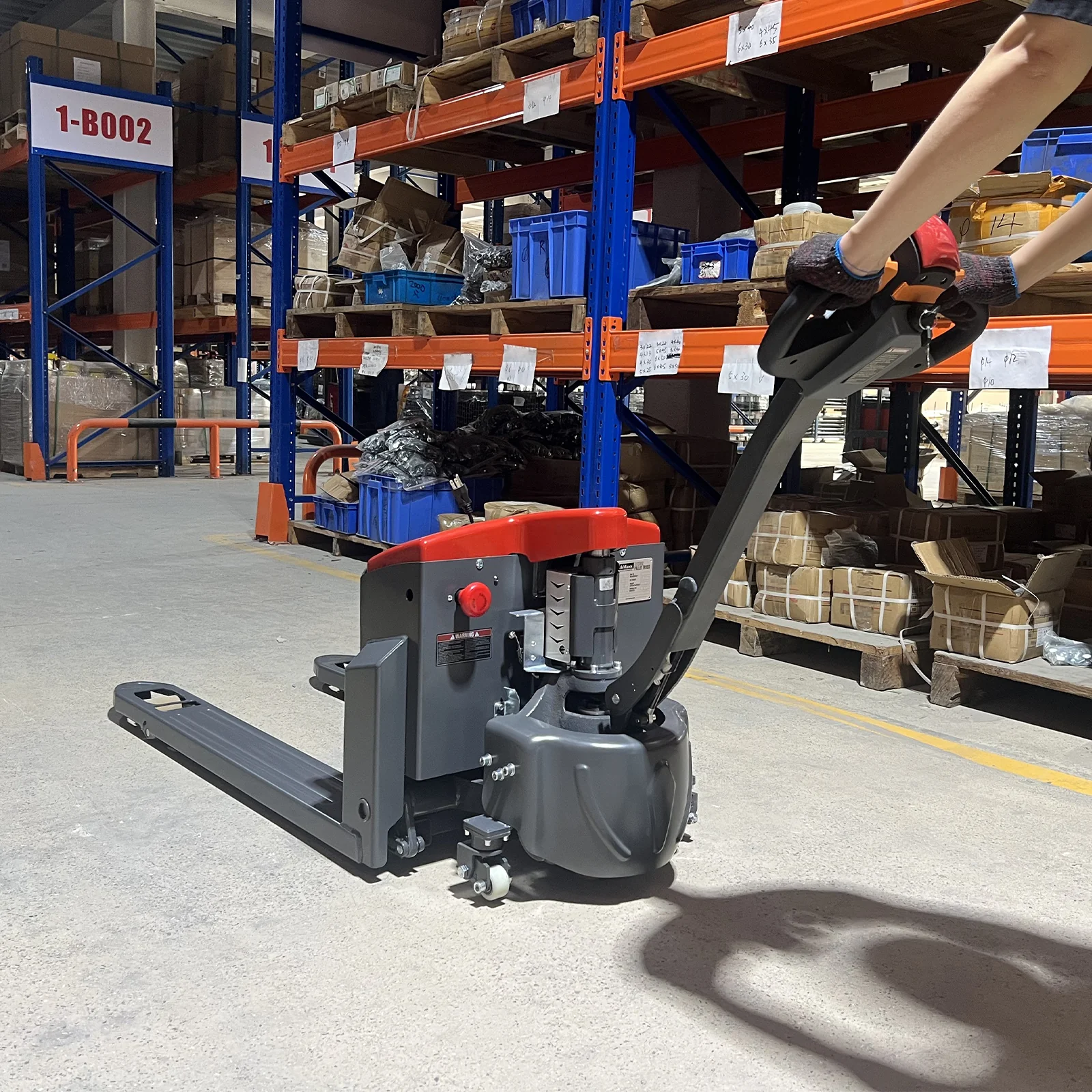 3300lbs Lithium-ion Electric Pallet Jack,  45"x27" Fork,  24V 40Ah Battery,  Walkie Type Truck,  EPT33 - Image 3