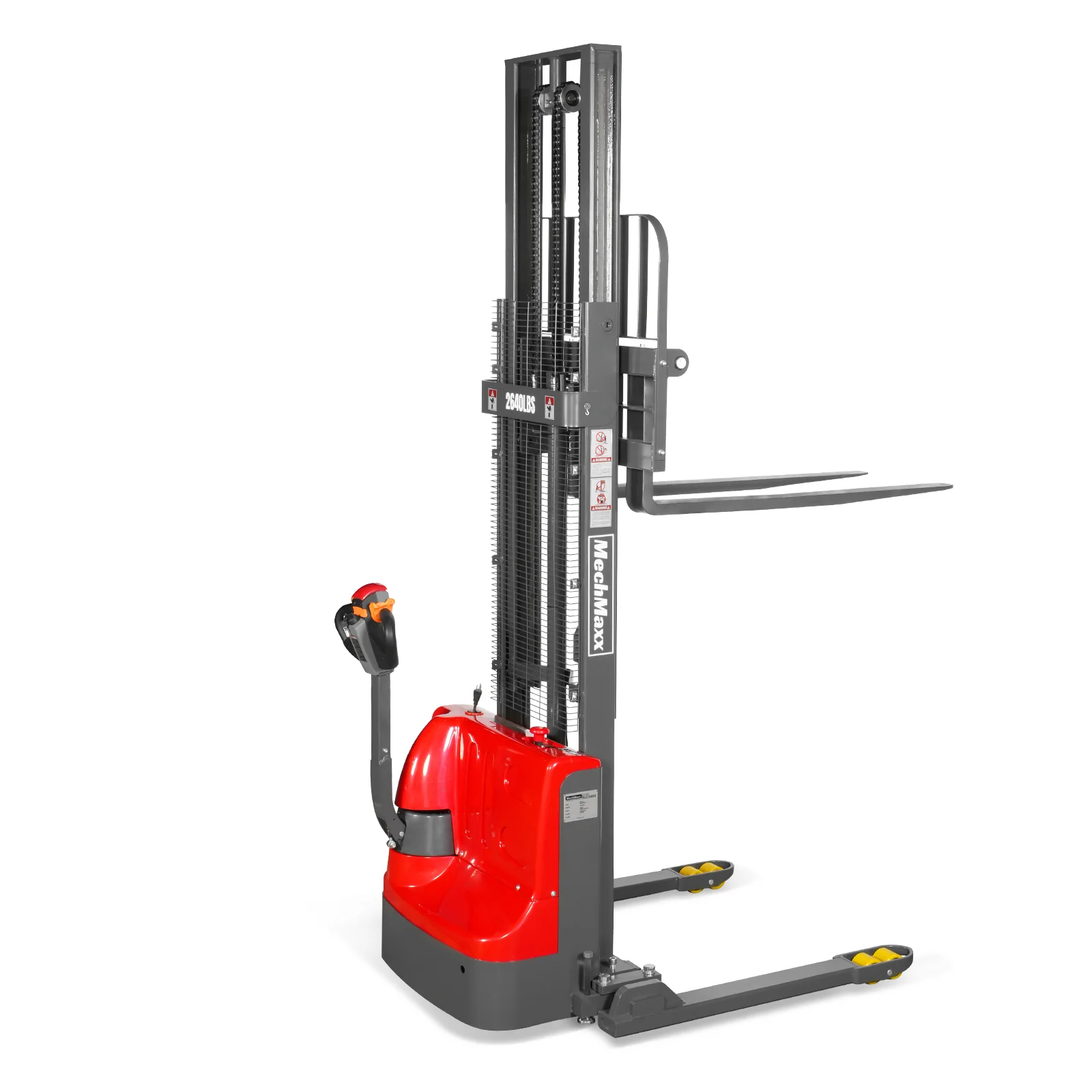 2640lbs Lithium-ion Electric Straddle Stacker,  118" Lift,  Adjustable Legs & Forks,  F26-118S - Image 28