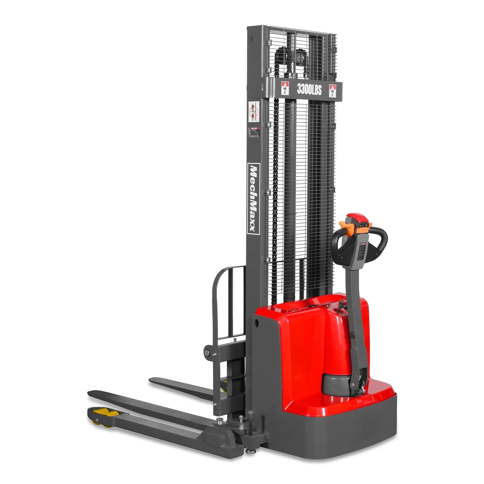 3300lbs Lithium-ion Electric Straddle Stacker,  118" Lift,  Adjustable Legs & Forks,  F33-118S - Image 23