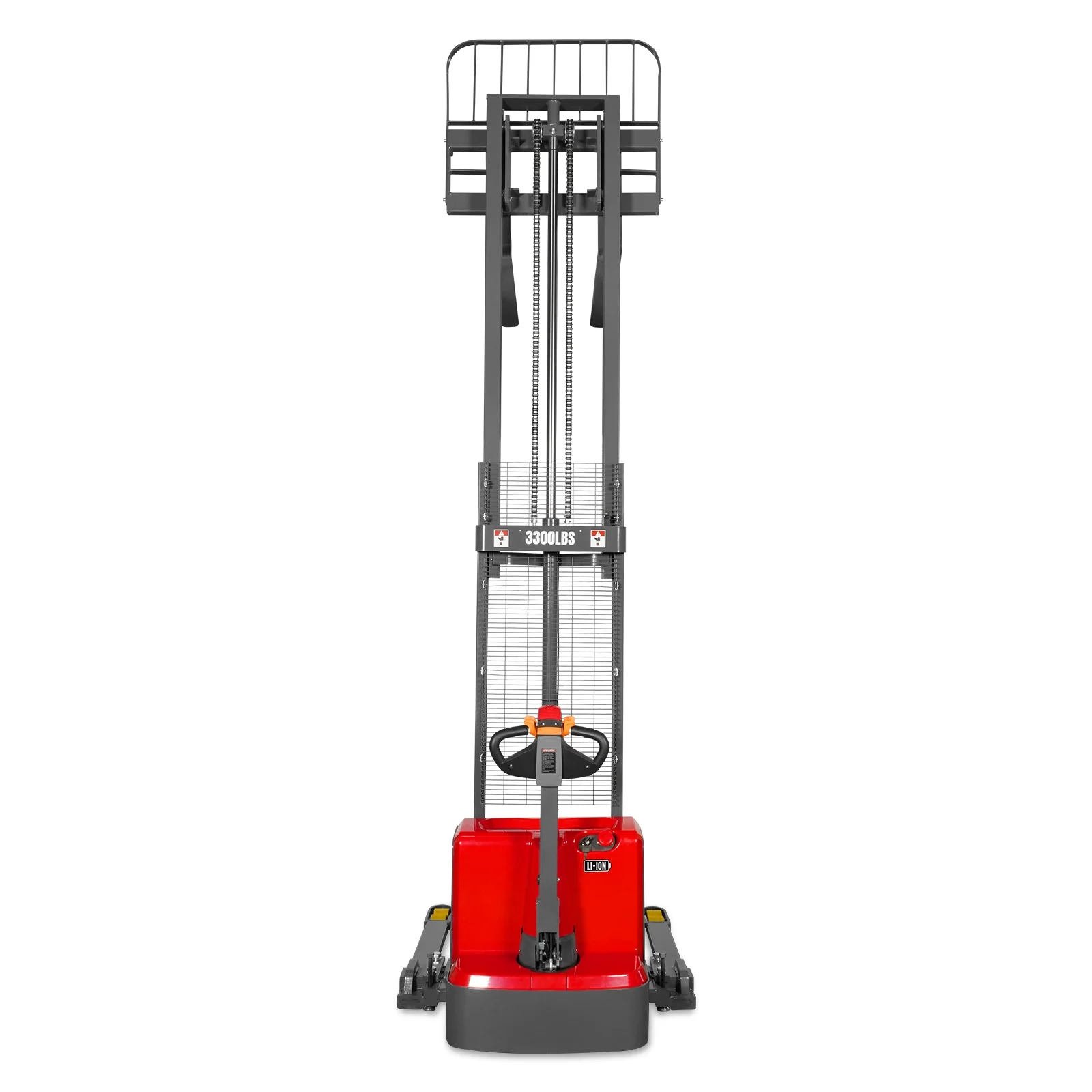 3300lbs Lithium-ion Electric Straddle Stacker,  118" Lift,  Adjustable Legs & Forks,  F33-118S - Image 36