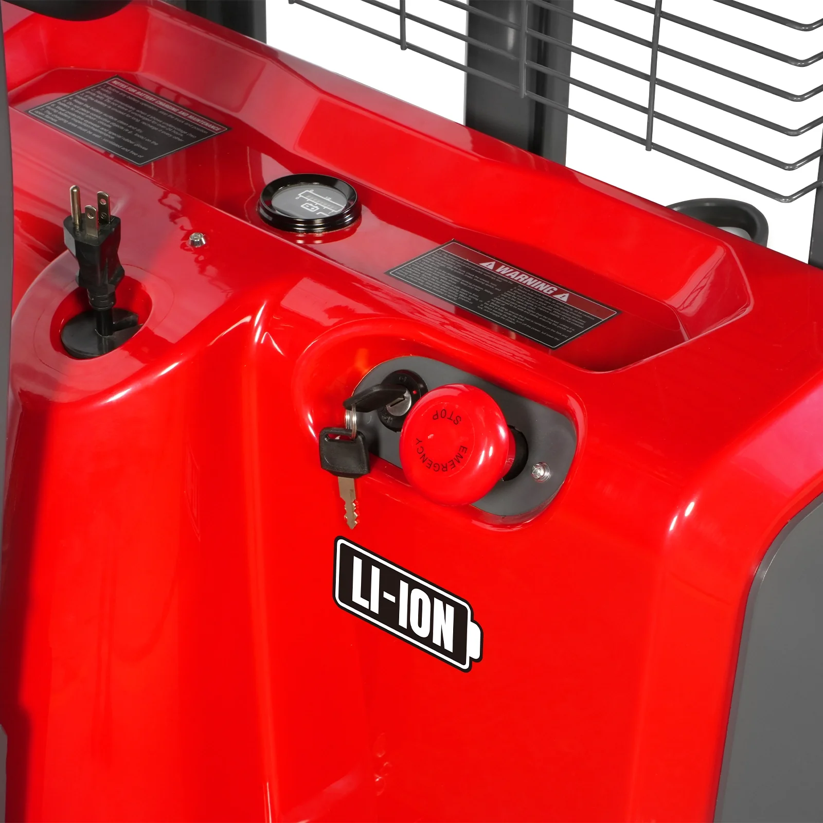 3300lbs Lithium-ion Electric Straddle Stacker,  98" Lift,  Adjustable Legs & Forks,  F33-98S - Image 11