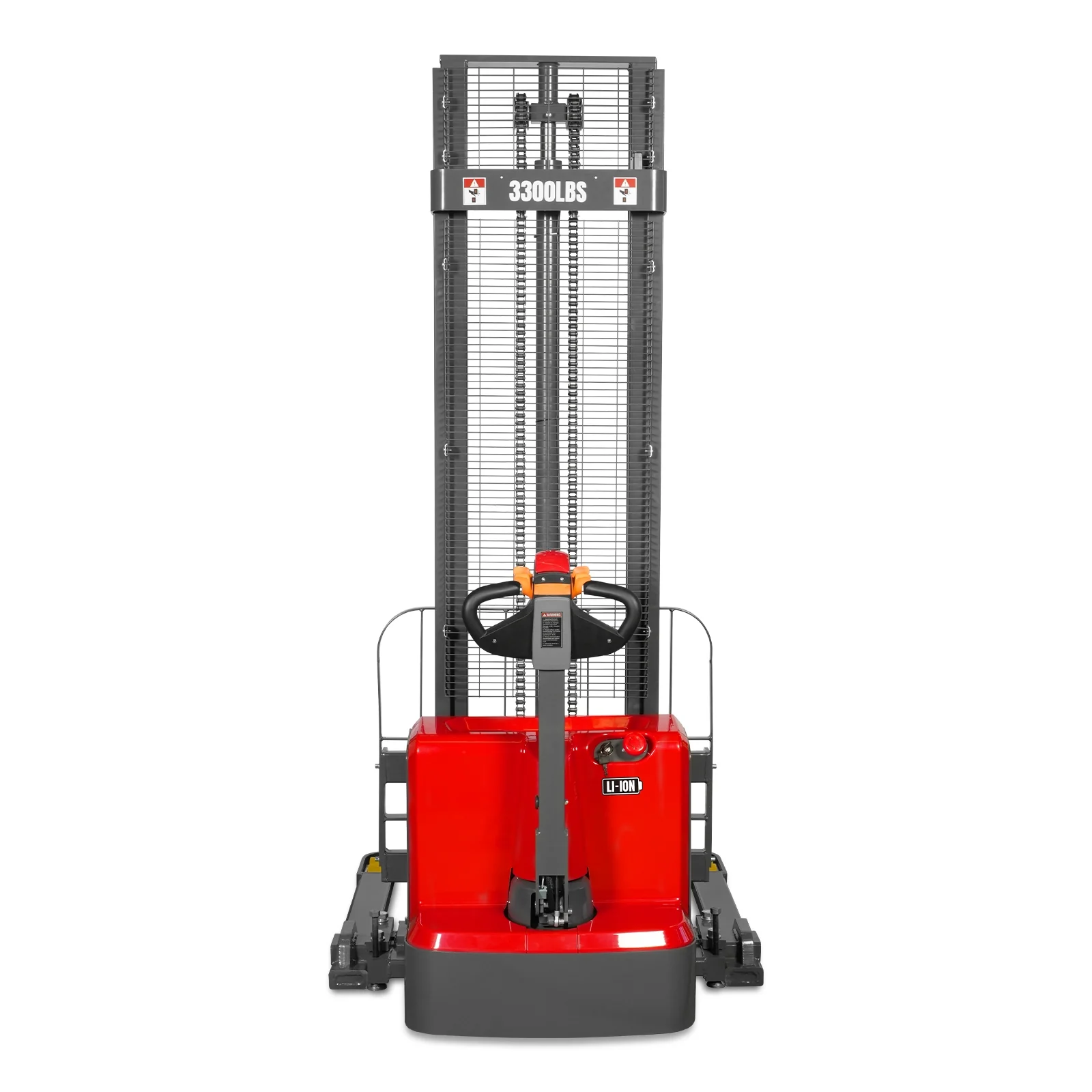 3300lbs Lithium-ion Electric Straddle Stacker,  138" Lift,  Adjustable Legs & Forks,  F33-138S - Image 24