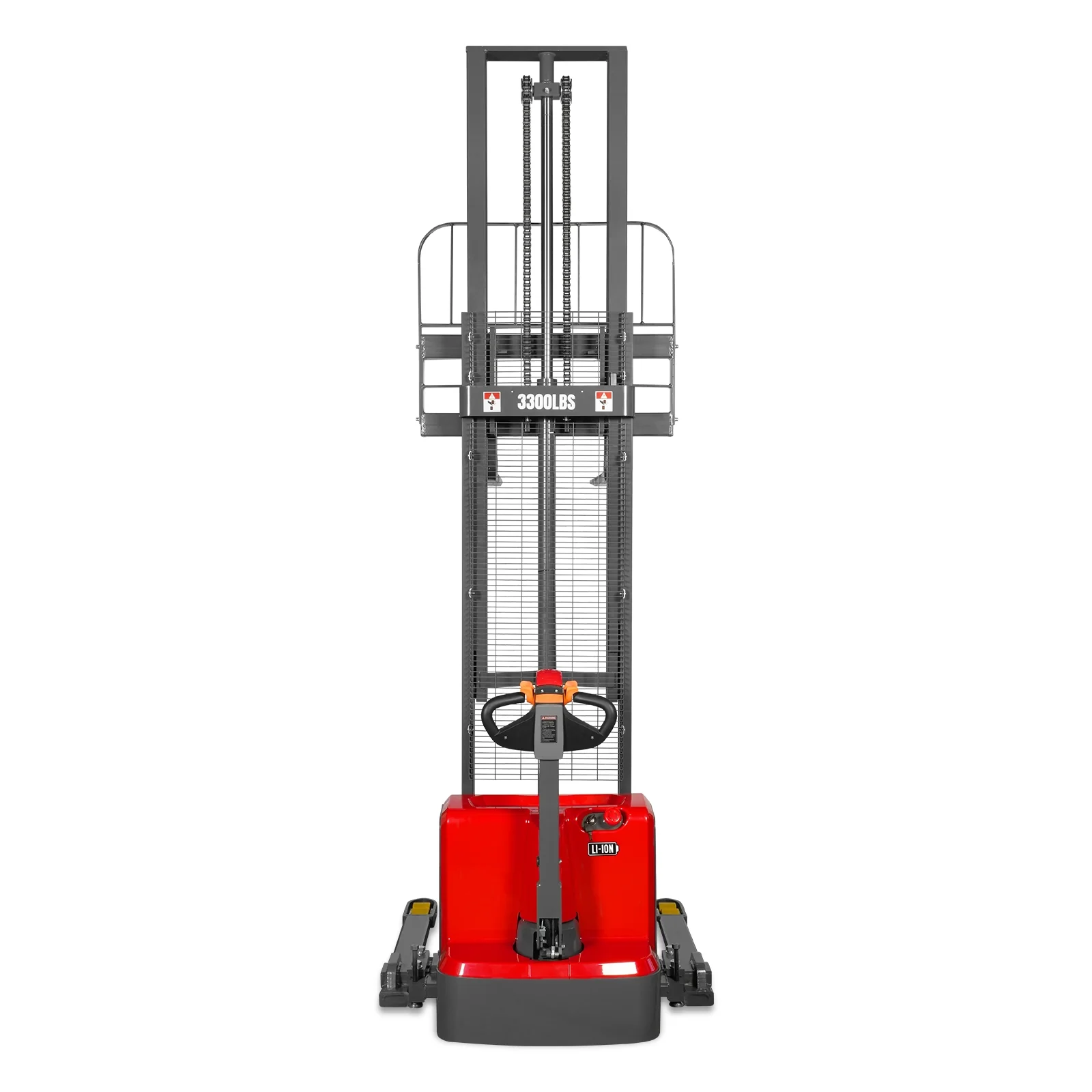 3300lbs Lithium-ion Electric Straddle Stacker,  138" Lift,  Adjustable Legs & Forks,  F33-138S - Image 31