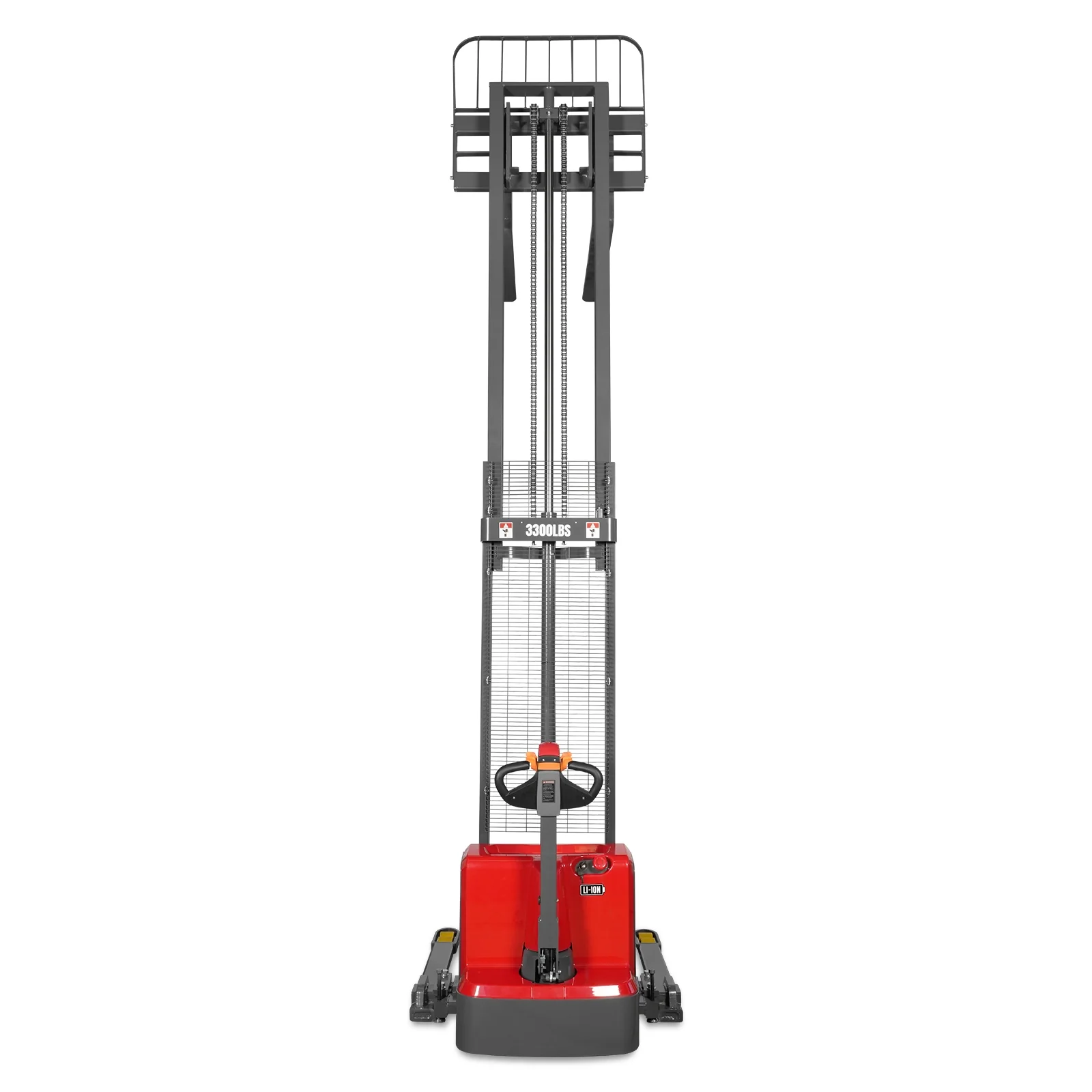 3300lbs Lithium-ion Electric Straddle Stacker,  138" Lift,  Adjustable Legs & Forks,  F33-138S - Image 36