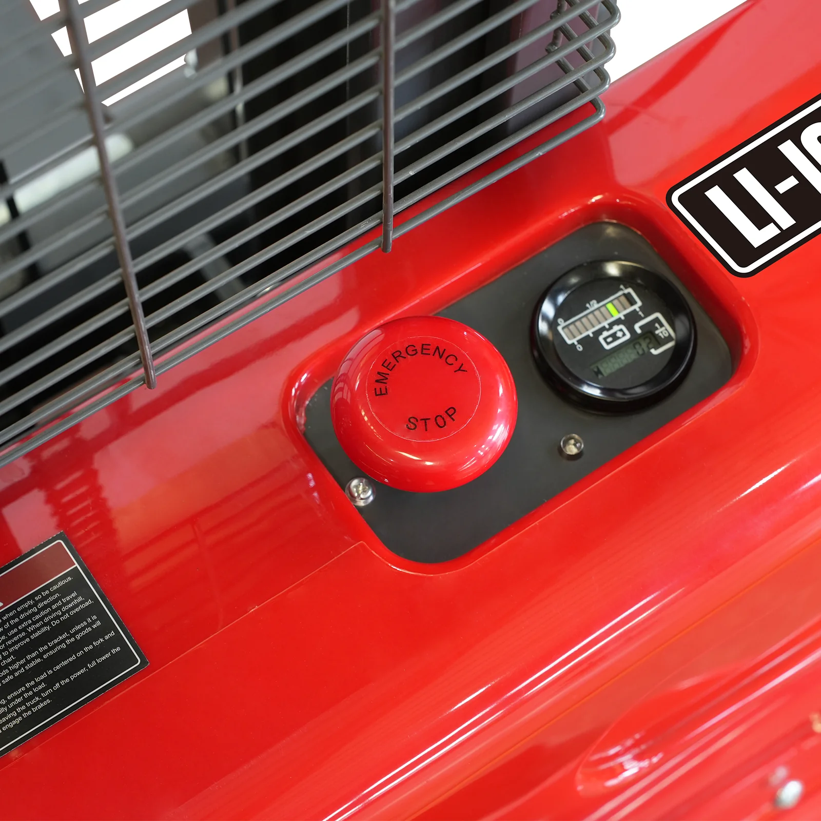 2640lbs Lithium-ion Electric Straddle Stacker,  118" Lift,  Adjustable Legs & Forks,  F26-118S - Image 11