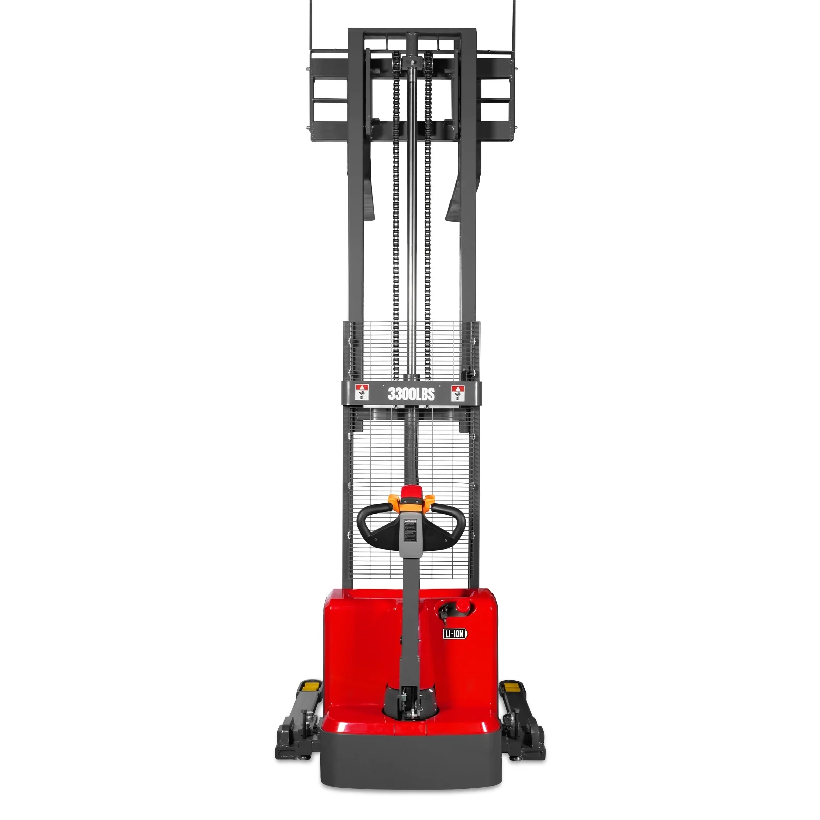 3300lbs Lithium-ion Electric Straddle Stacker,  98" Lift,  Adjustable Legs & Forks,  F33-98S - Image 36