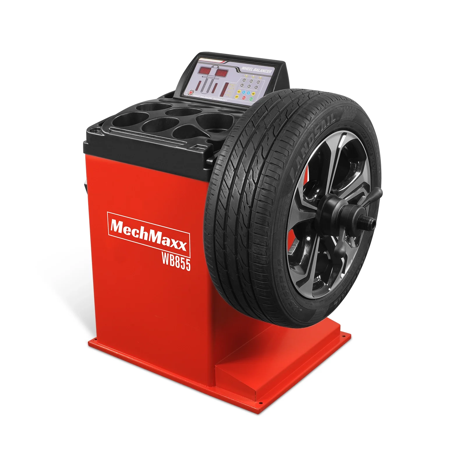 10-24" Rim Wheel Balancer Car Tire Balancing Machine 40 mm Shaft,  WB855 - Image 7