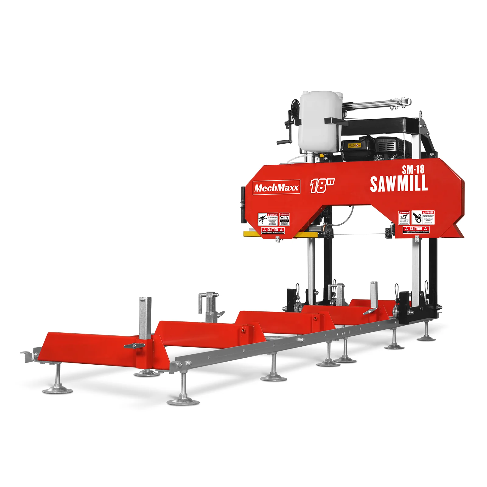 18" Portable Sawmill,  212cc 7HP Gasoline Engine,  15" Board  Width,  10' Track Length ,  SM-18 - Image 15