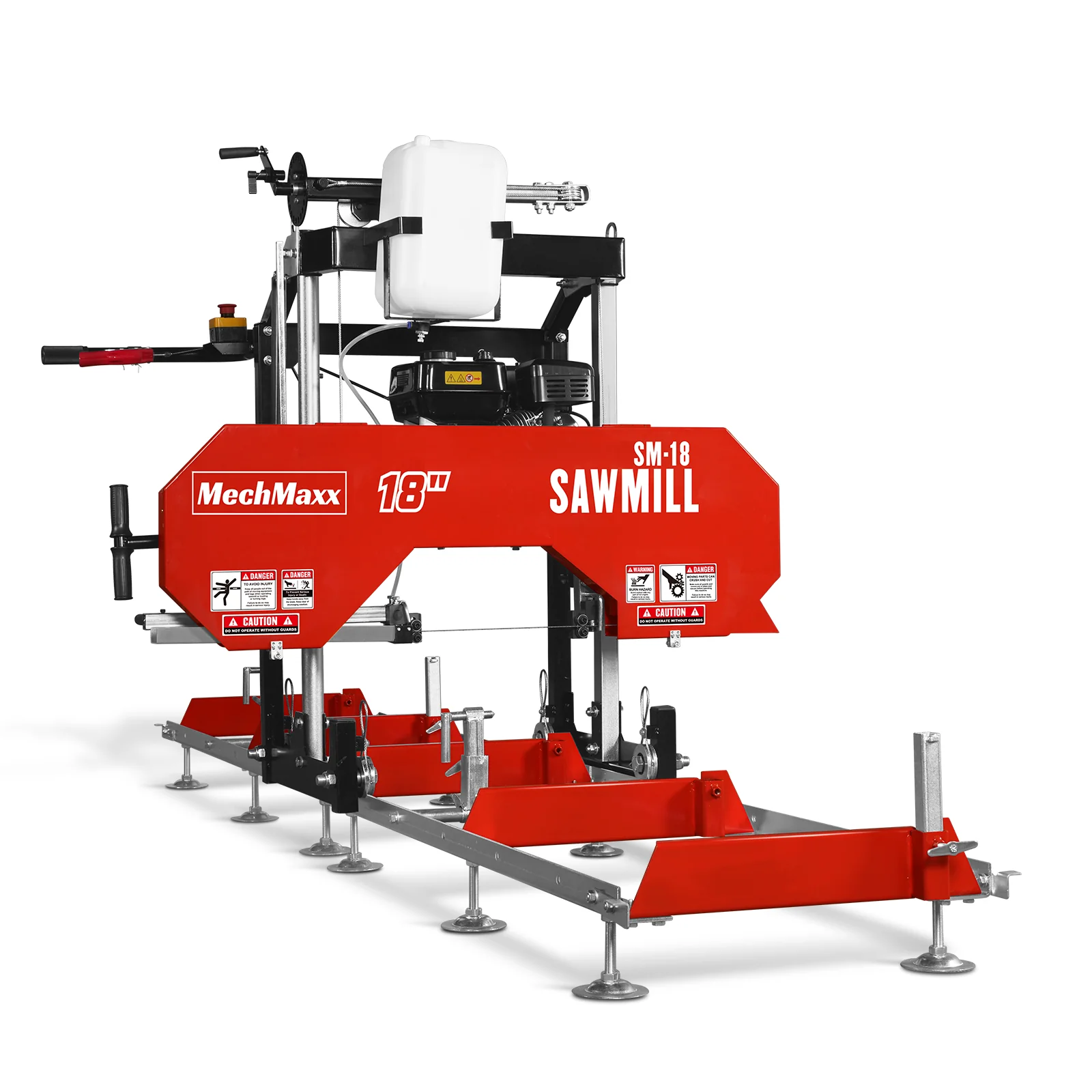 18" Portable Sawmill,  212cc 7HP Gasoline Engine,  15" Board  Width,  10' Track Length ,  SM-18 - Image 24