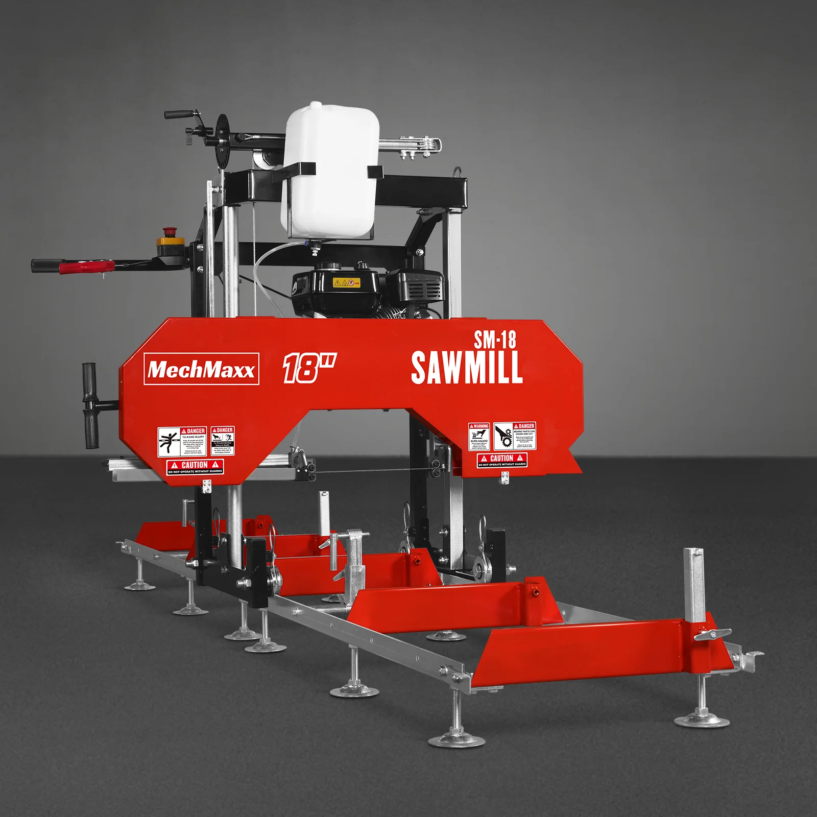 18" Portable Sawmill,  212cc 7HP Gasoline Engine,  15" Board  Width,  10' Track Length ,  SM-18 - Image 35