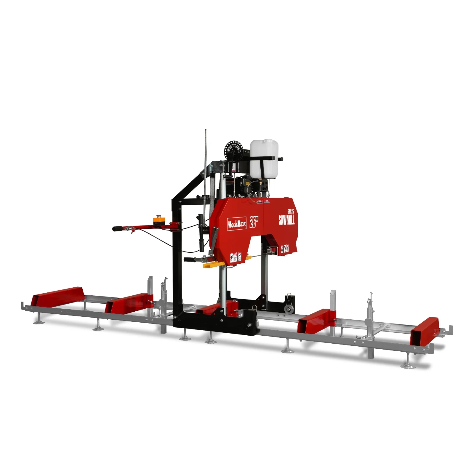 26" Portable Sawmill,  459cc 15HP E-Start Gasoline Engine,  20" Board  Width,  13' Track Length ,  SM-26 - Image 17